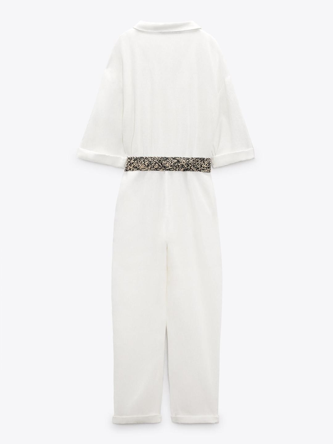 

ZARA Women White Jumpsuit