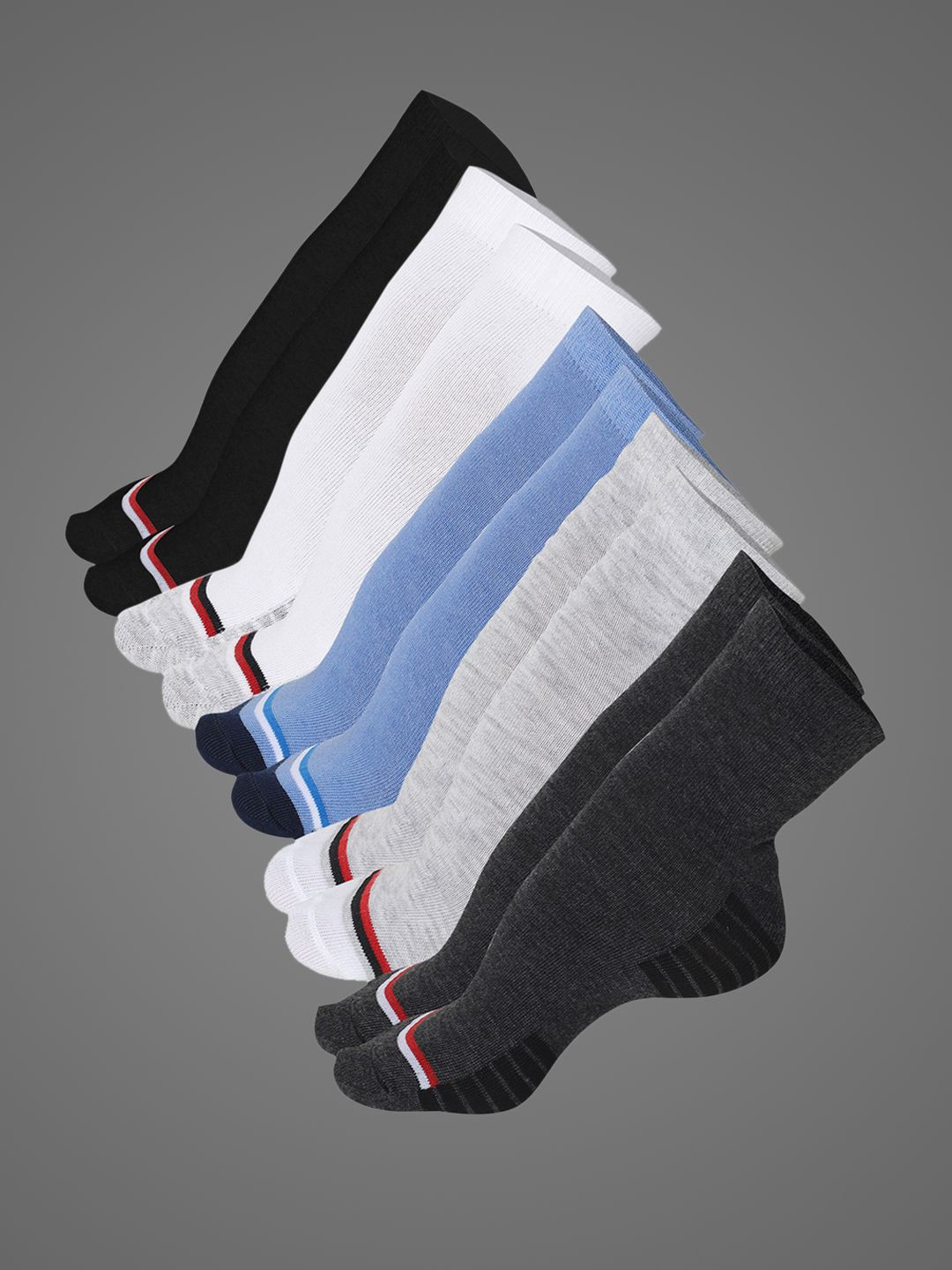 

VIMAL JONNEY Unisex Pack Of 5 Patterned Cotton Ankle-Length Socks, Assorted