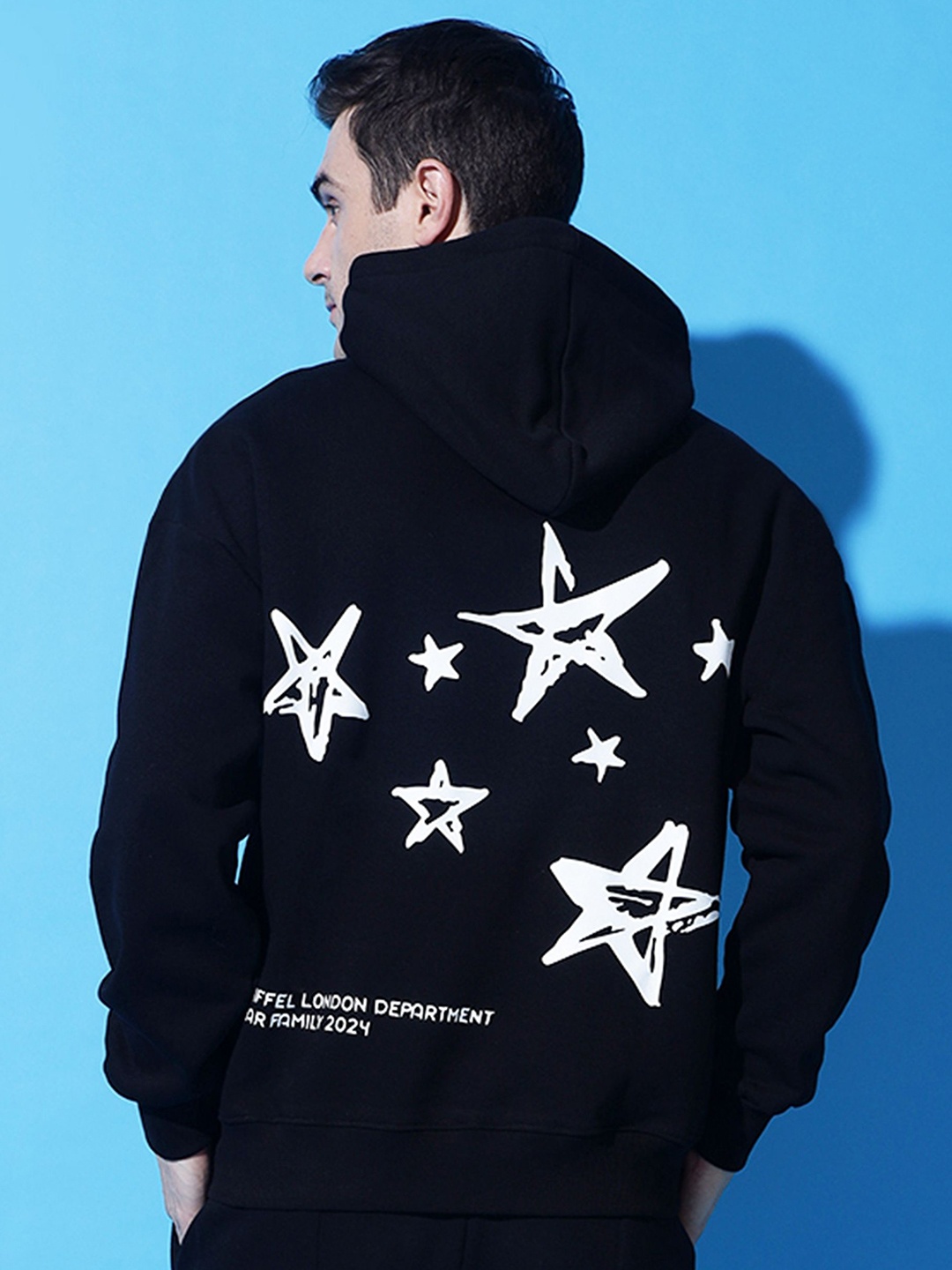 

GRIFFEL Men Graphic Printed Sweatshirt, Black