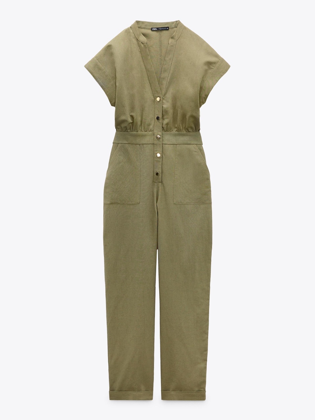 

ZARA Women Khaki Jumpsuit