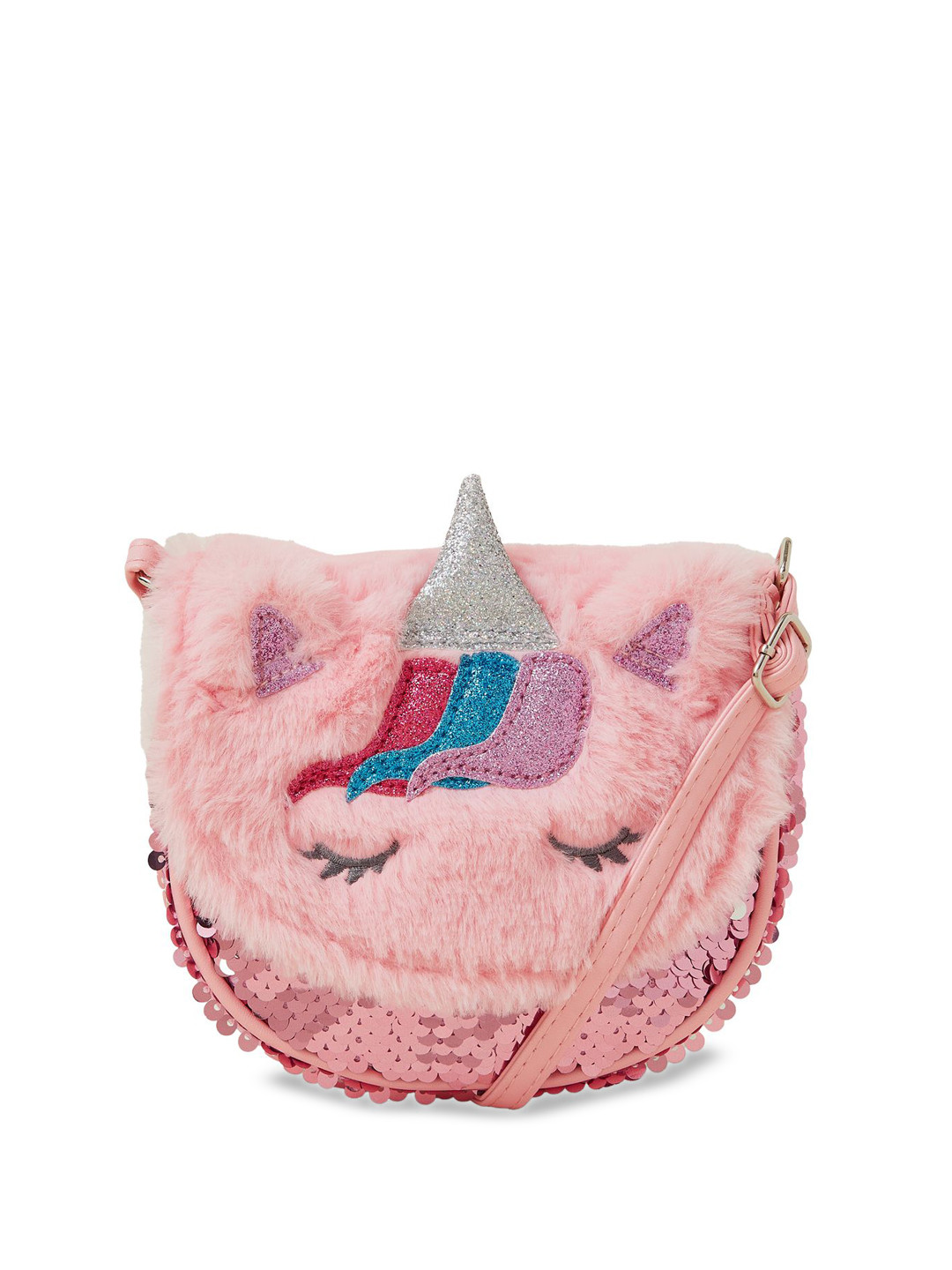 

Accessorize Girls Embellished Shopper Sling Bag, Pink