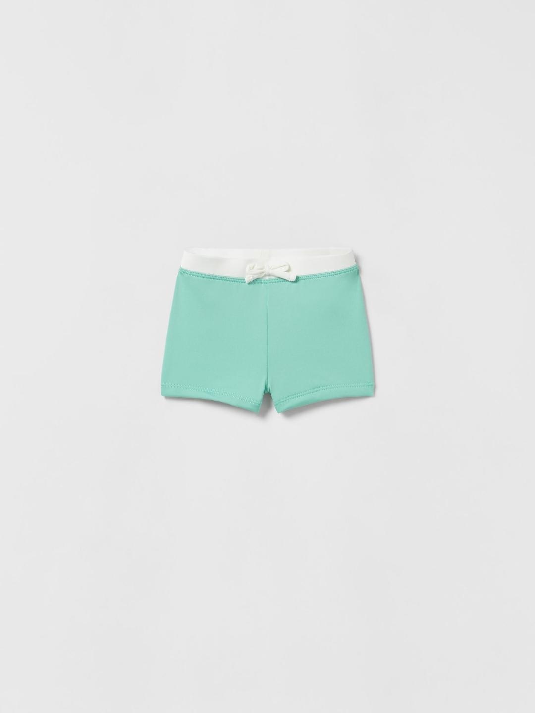 

ZARA Kids-Unisex Green Swimwear