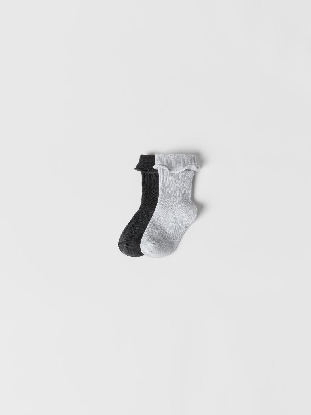 

ZARA Kids-Unisex Grey Socks