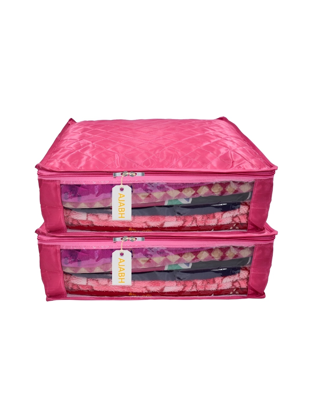 

Ajabh Pink 2 Pieces Satin Drawer Organisers