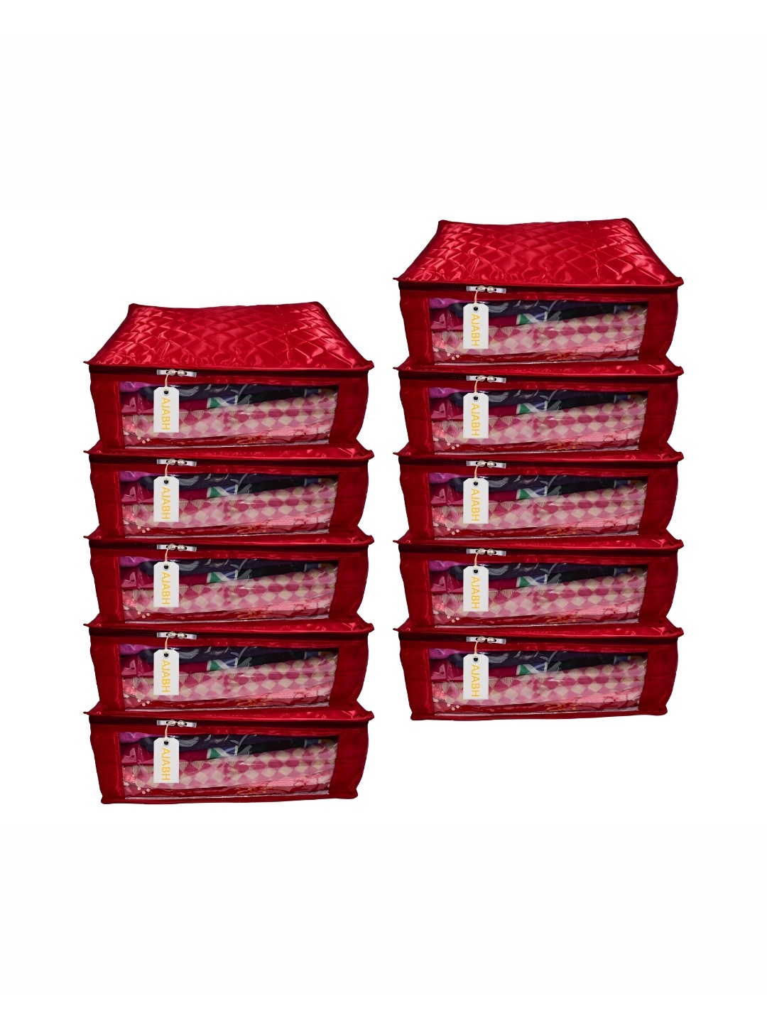 

Ajabh Maroon 10 Pieces Satin Drawer Organisers