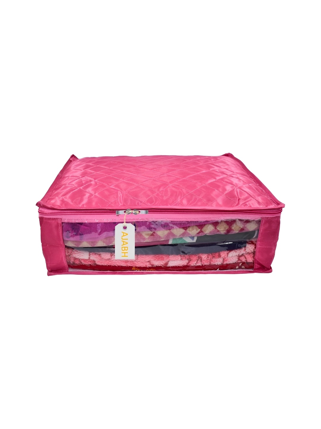 

Ajabh Pink Satin Drawer Organiser