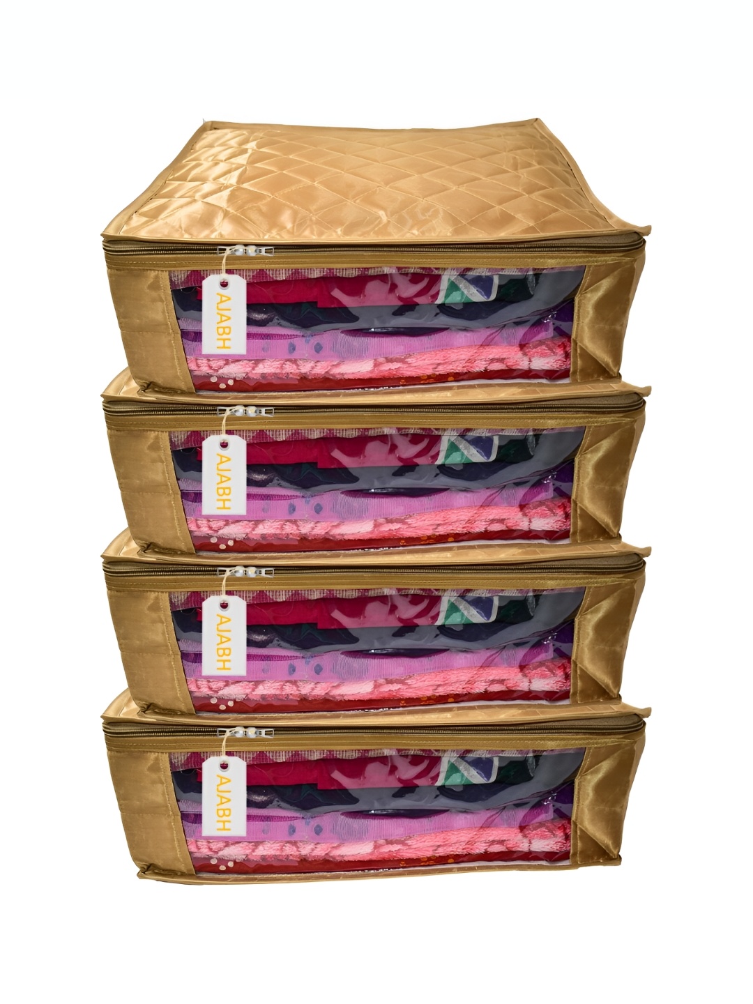 

Ajabh Yellow 4 Pieces Satin Drawer Organisers