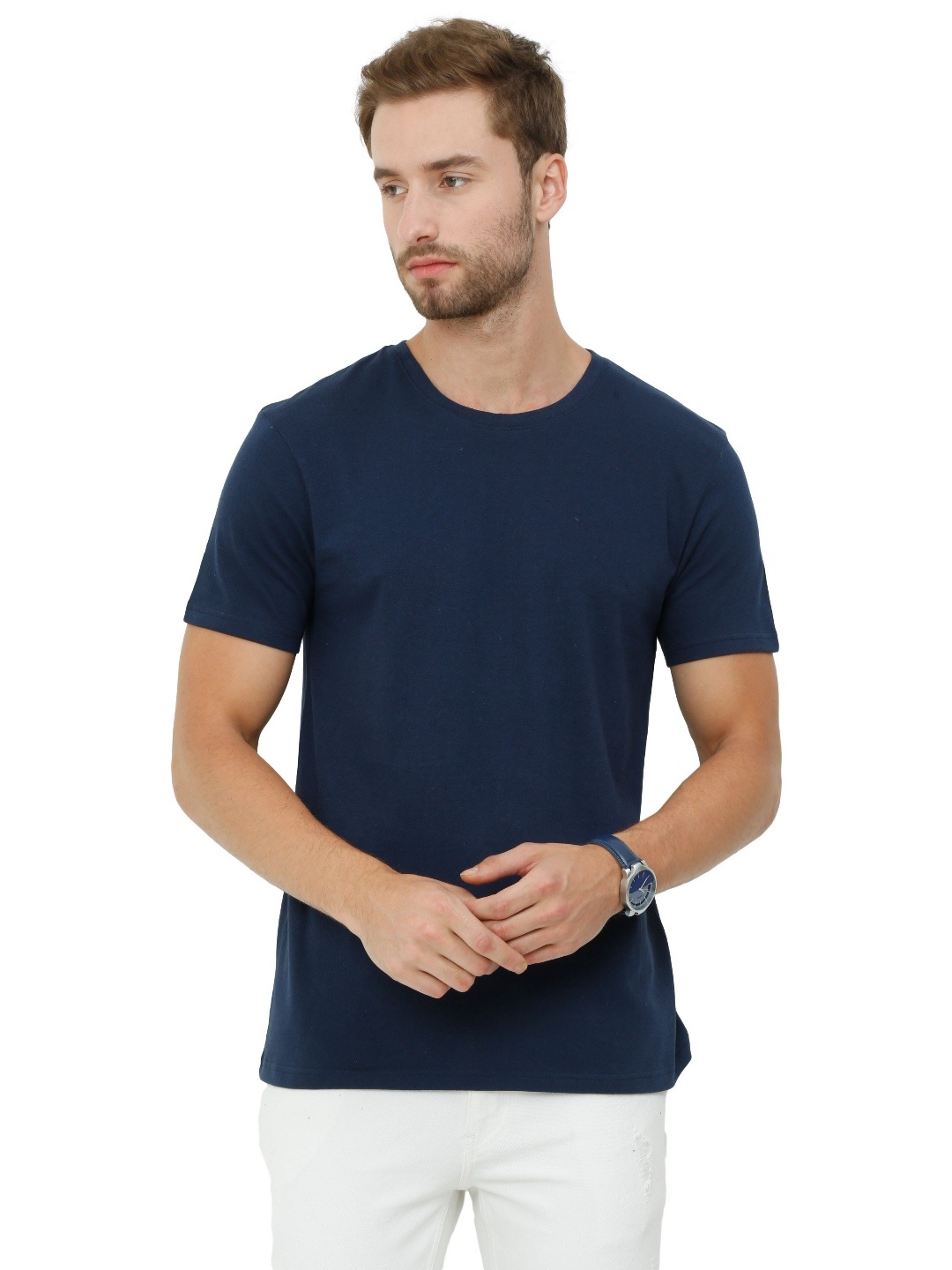 

ECOLINE Clothing Men Bio Finish Pockets T-shirt, Navy blue