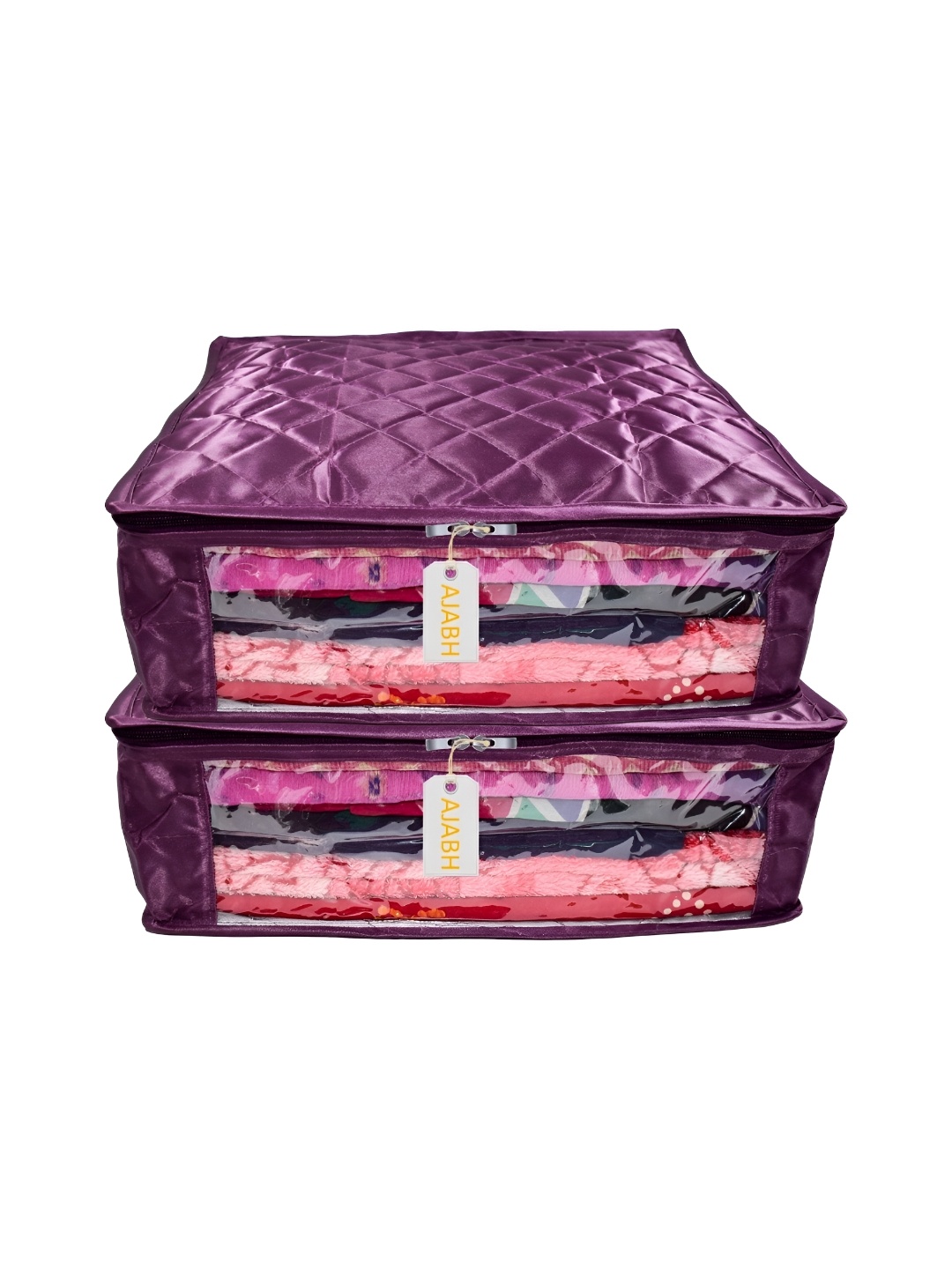 

Ajabh Purple 2 Pieces Satin Drawer Organisers