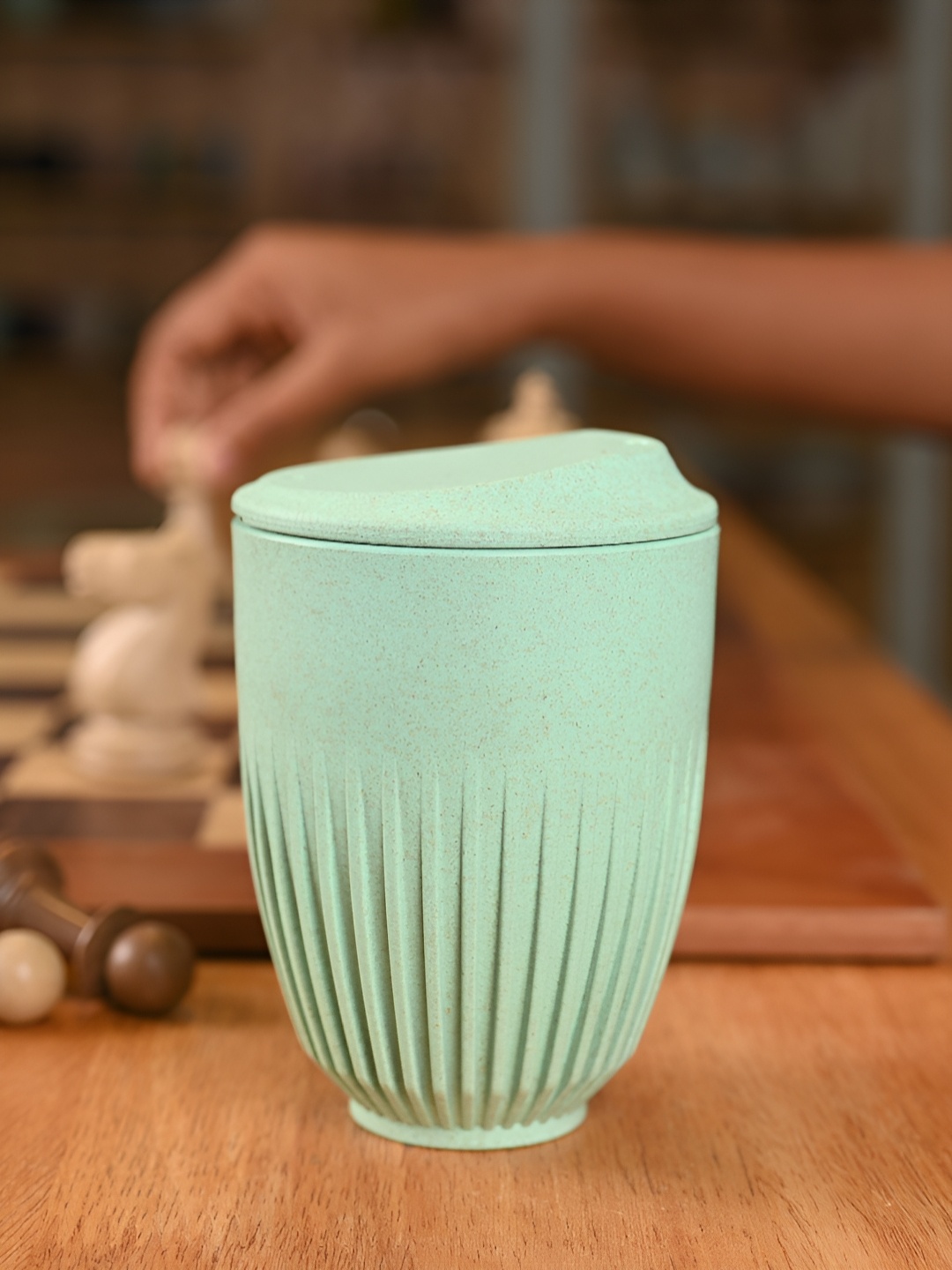 

eha Green Microwave Safe Matte Finish Mug 360 ml