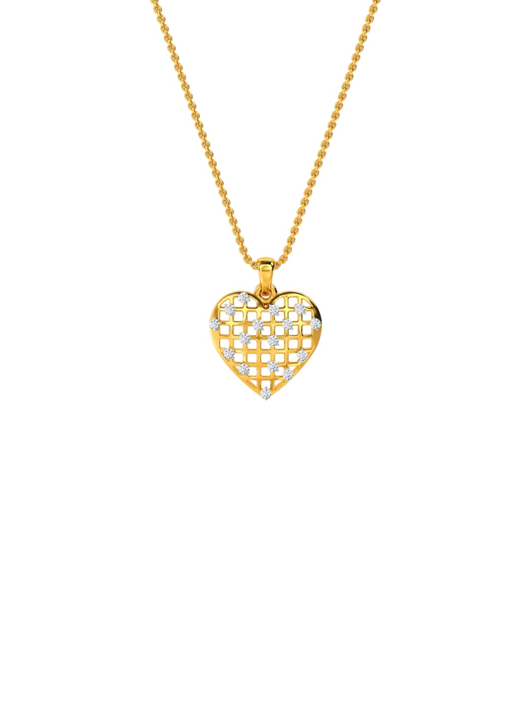 

KISNA DIAMOND AND GOLD JEWELLERY 14KT Pendant Diamond 0.121 CT