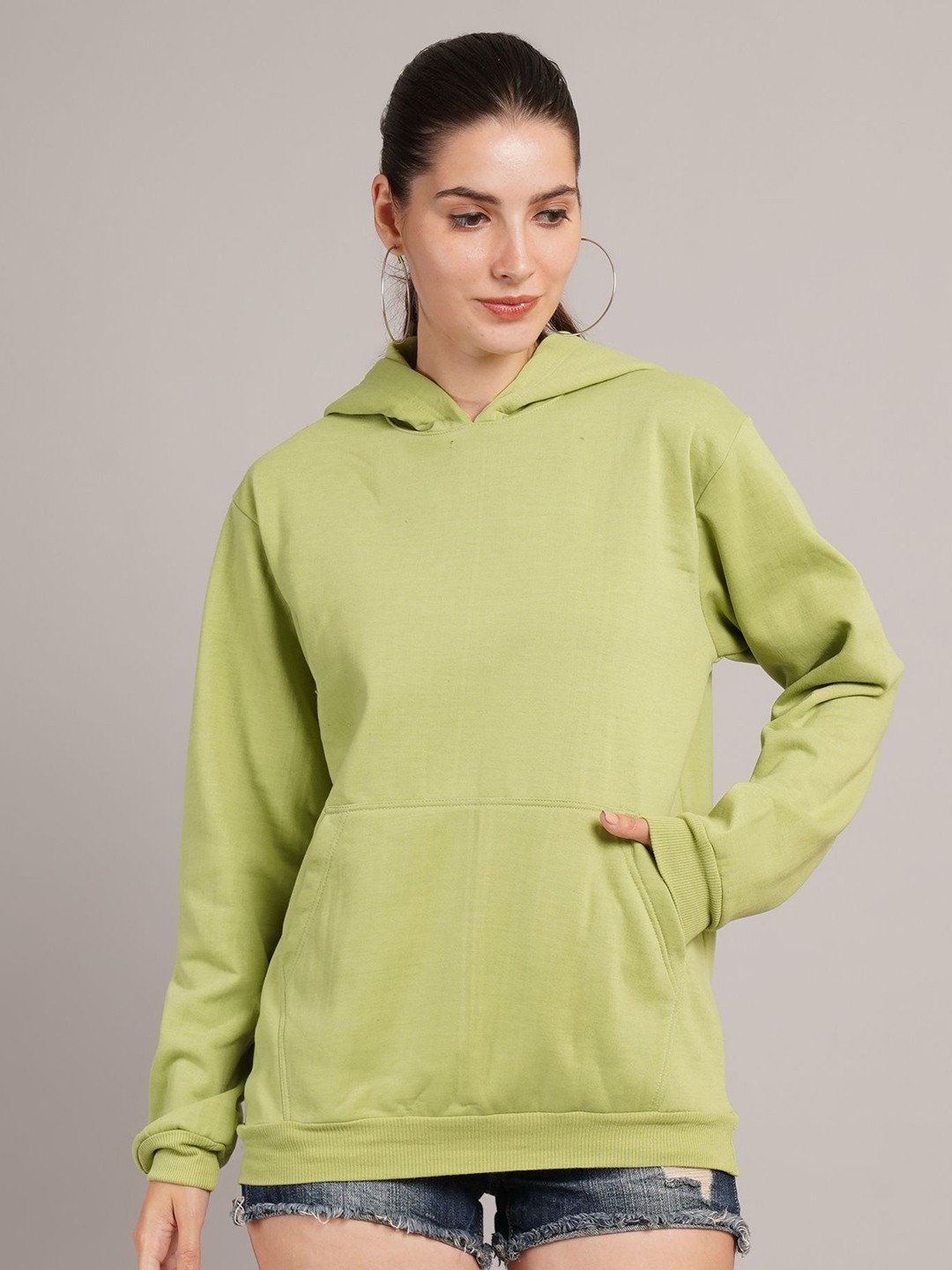

Parona Women Hooded Sweatshirt, Green