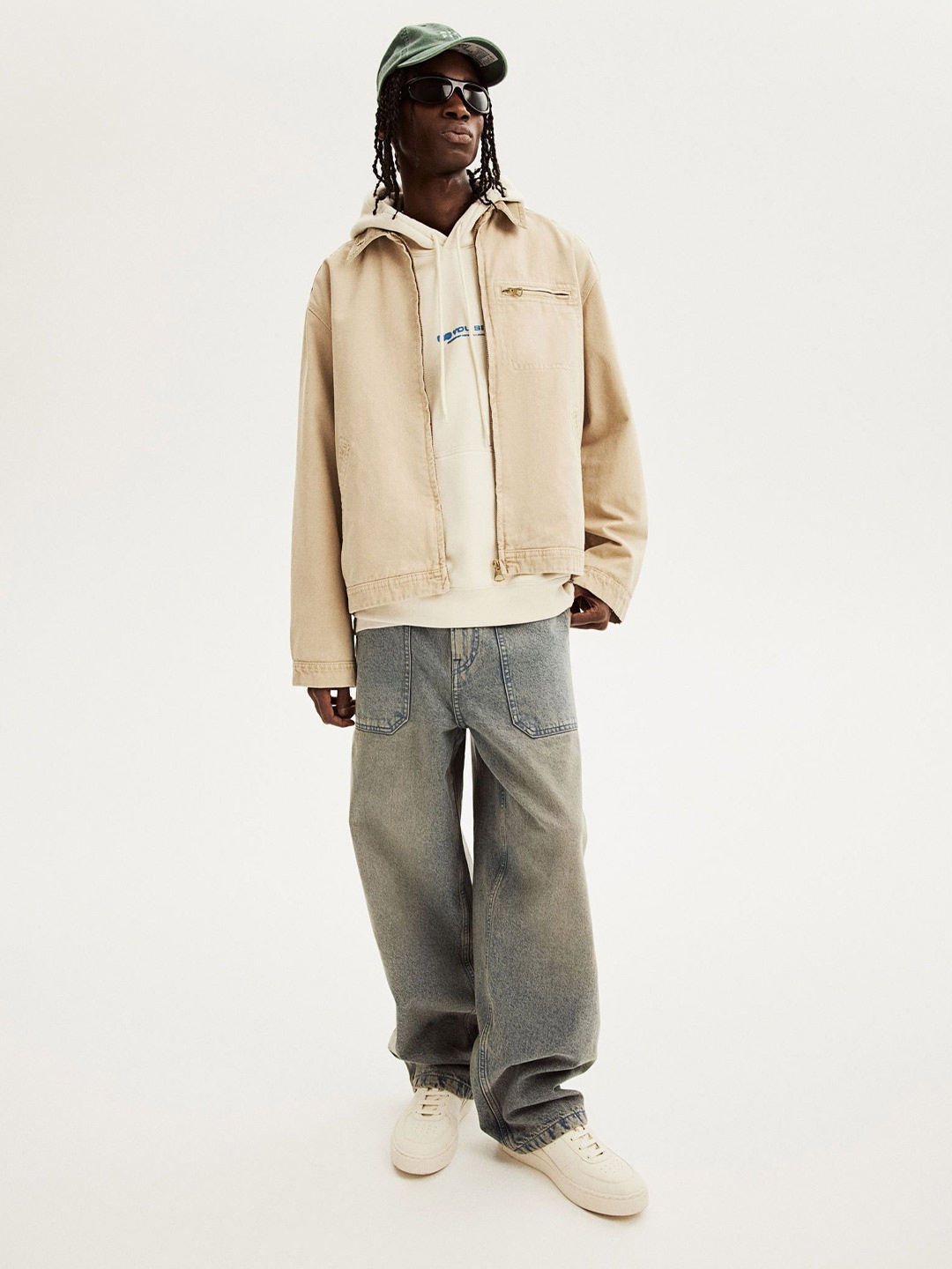 

H&M Men Regular Fit Hoodie, Beige