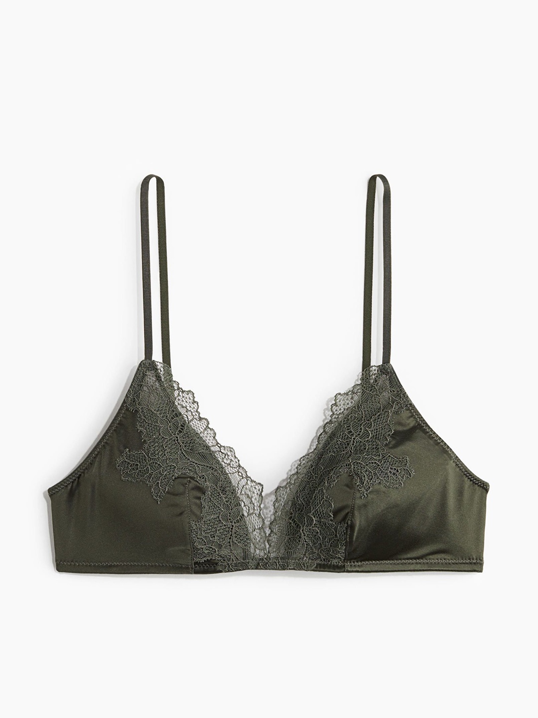 

H&M Women Padded Non Wired Bra, Green