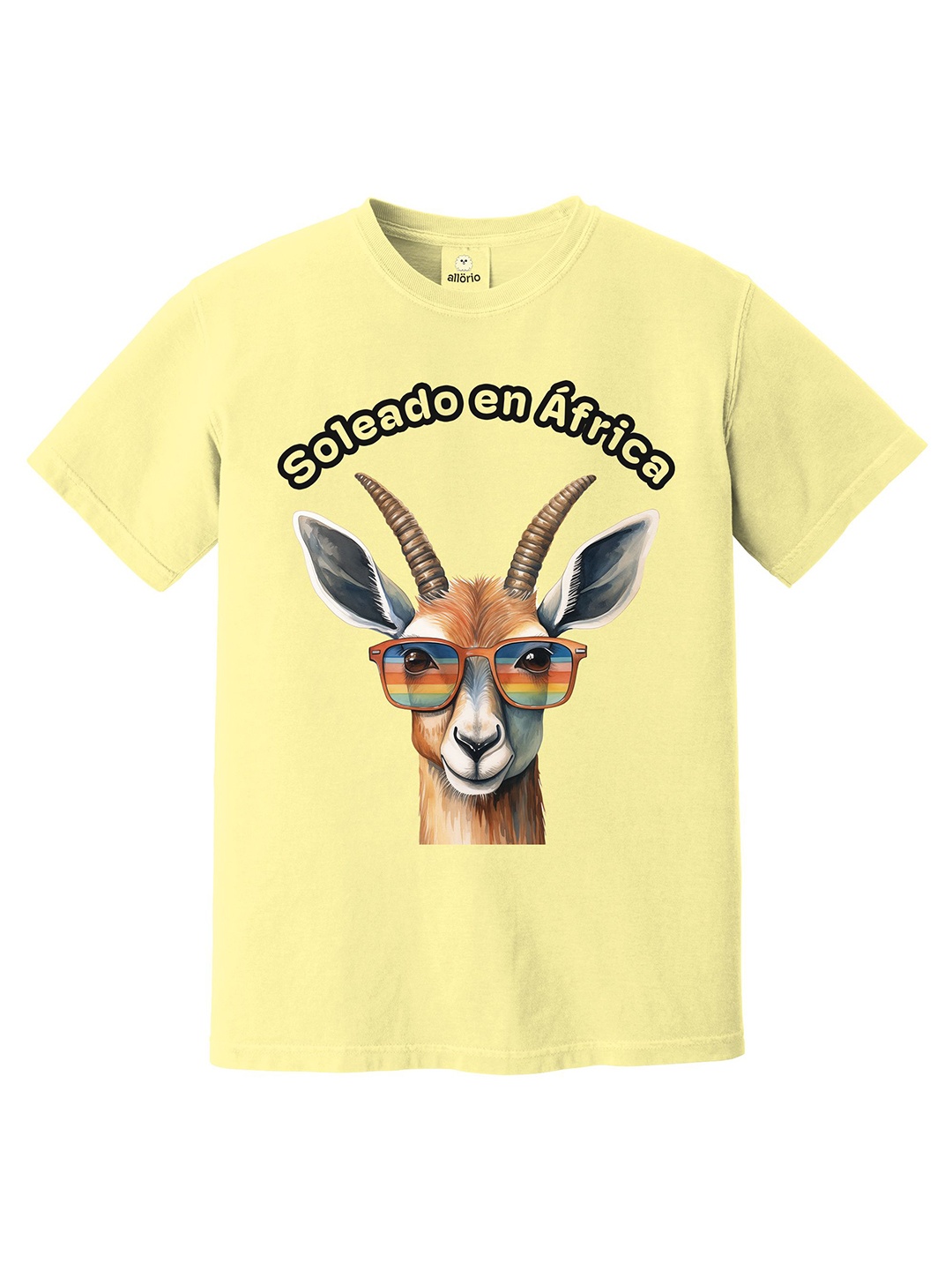 

allorio kids Boys Printed Pure Cotton Applique T-shirt, Yellow