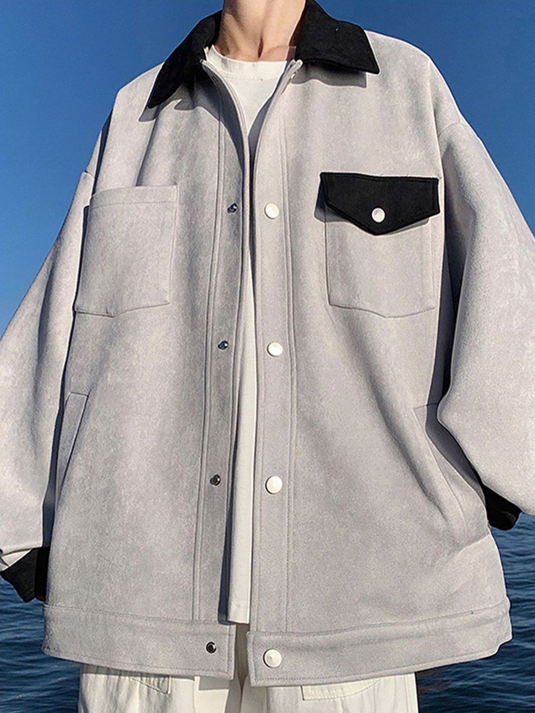 

StyleCast x Revolte Men Tailored Jacket, Grey