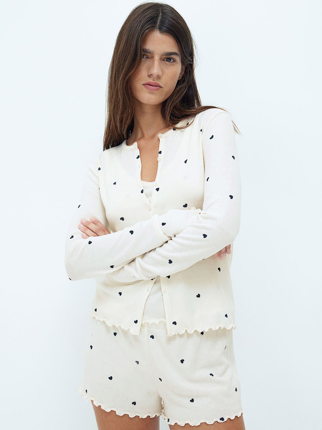 

H&M 3-Piece Pyjama Set, White