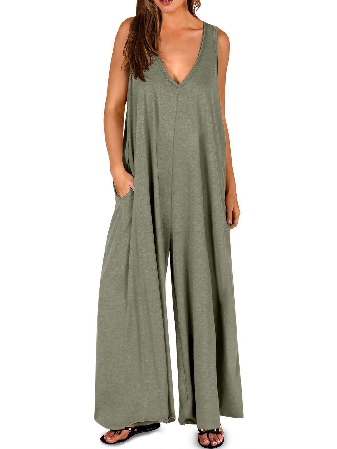 

StyleCast Women Basic Jumpsuit, Green