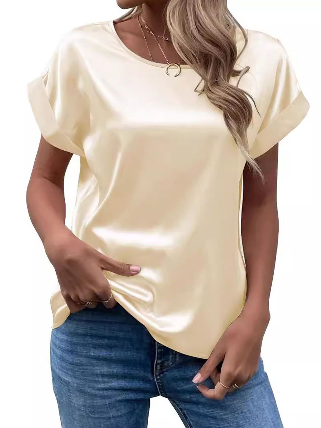 

StyleCast Women Solid Top, Off white
