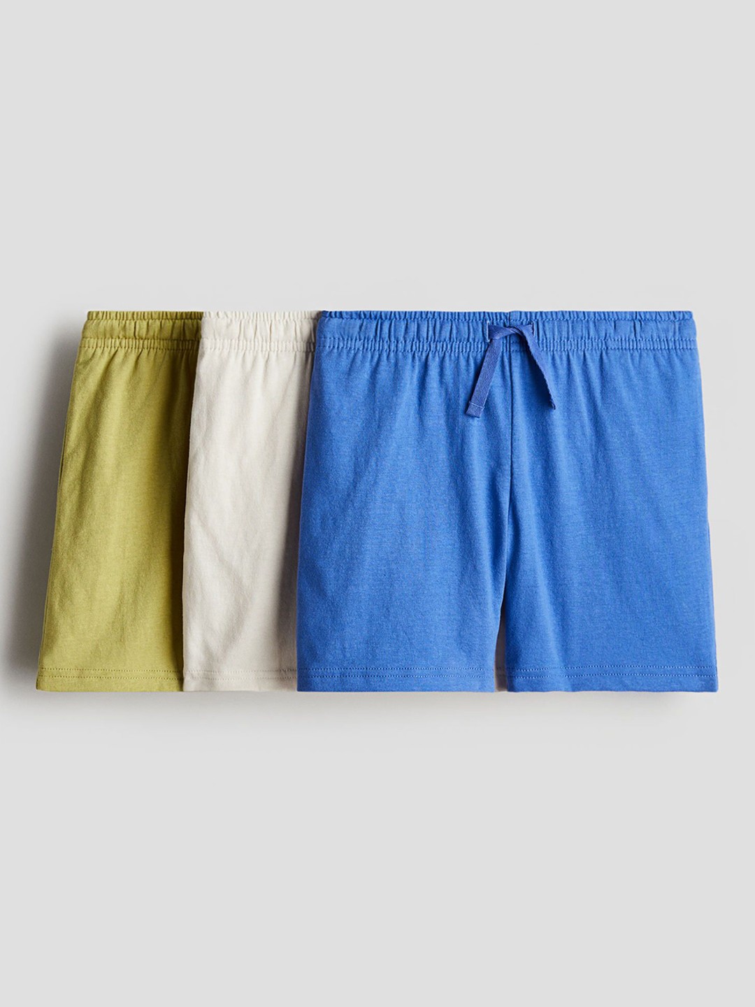 

H&M Boys Pack Of 3 Cotton Jersey Shorts, Blue