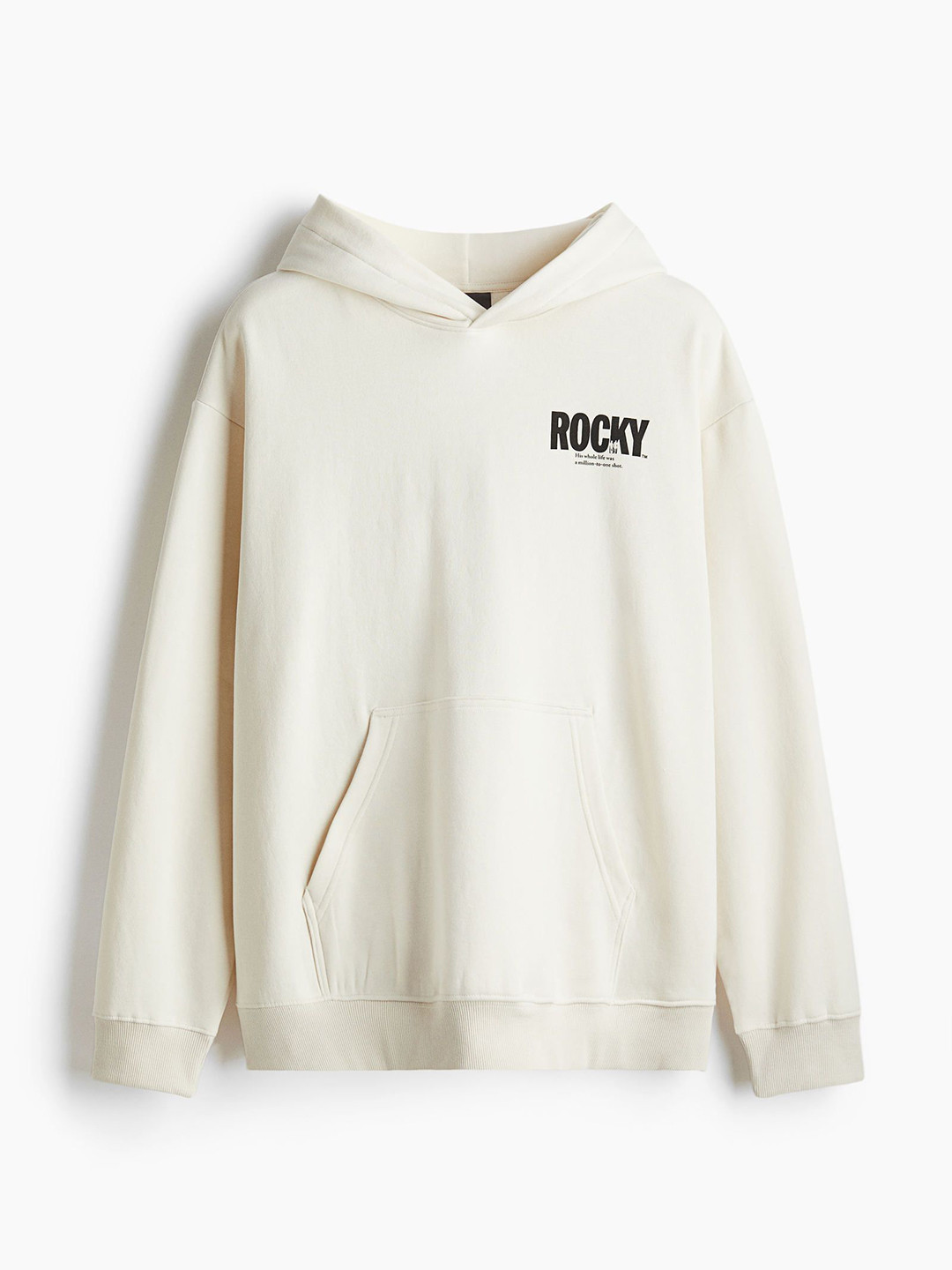 

H&M Men Loose Fit Hoodie, White