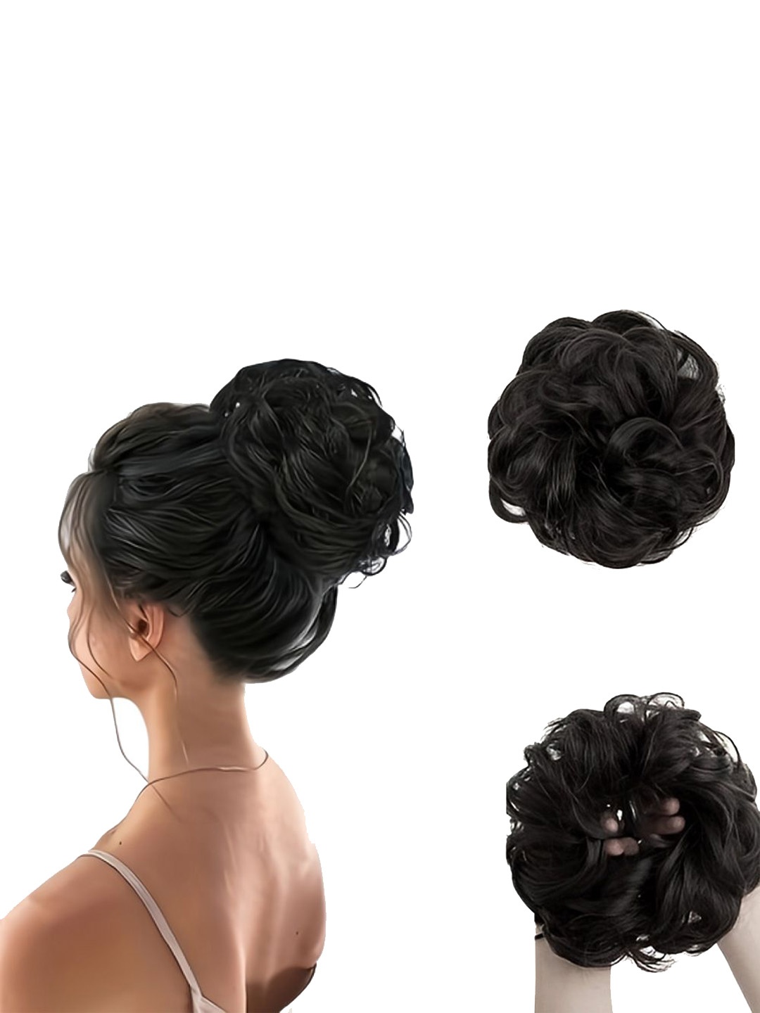

D-Divine Messy Bun Hair Extension - Black