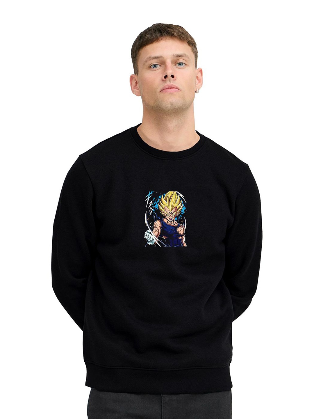 

SONIBROS Men Cotton Graphic Printed Sweatshirt, Black