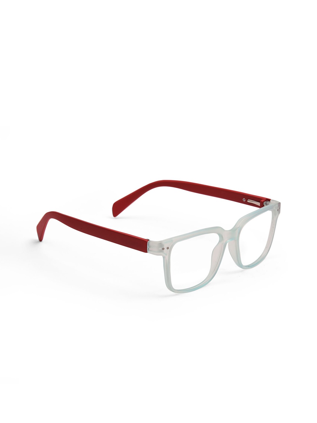 

OPTIFY Unisex Full Rim Rectangle Frames, White