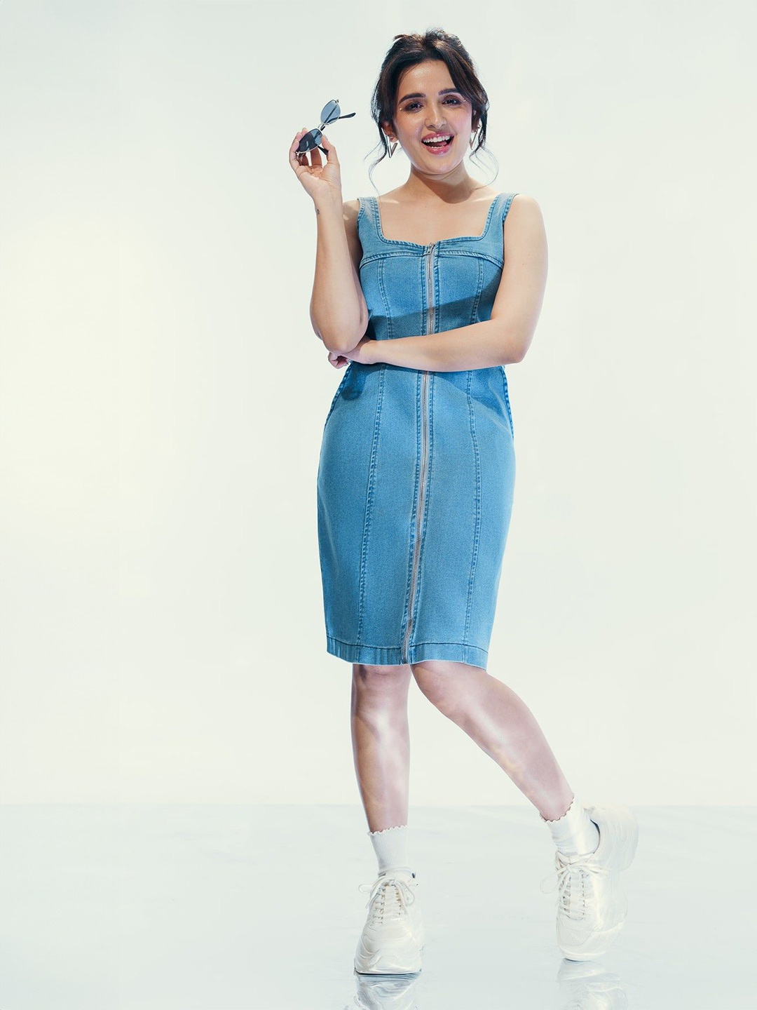 

FREAKINS Denim Sheath Dress, Blue