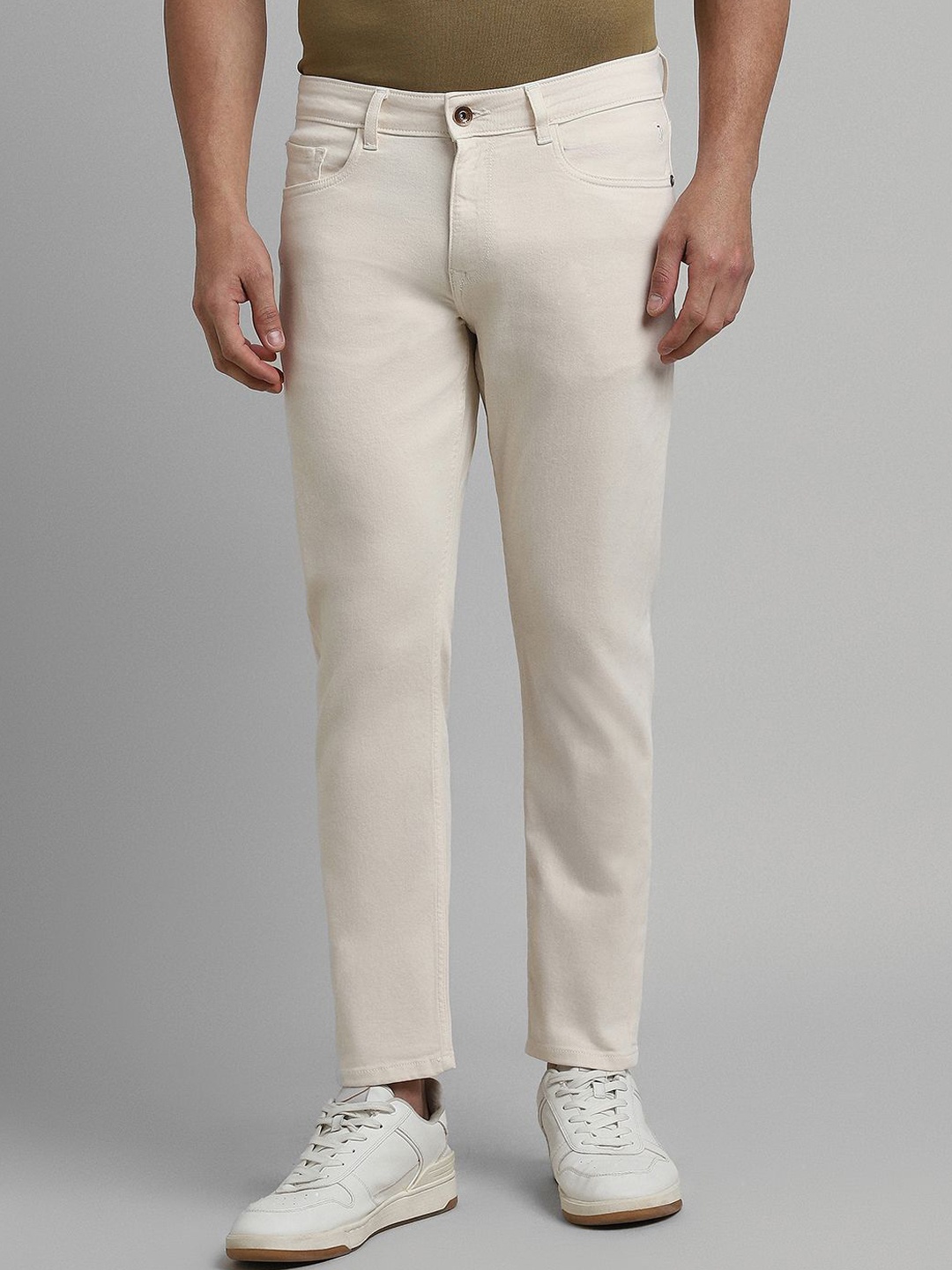 

SIMON CARTER LONDON Men Slim Fit Mid-Rise Jeans, White