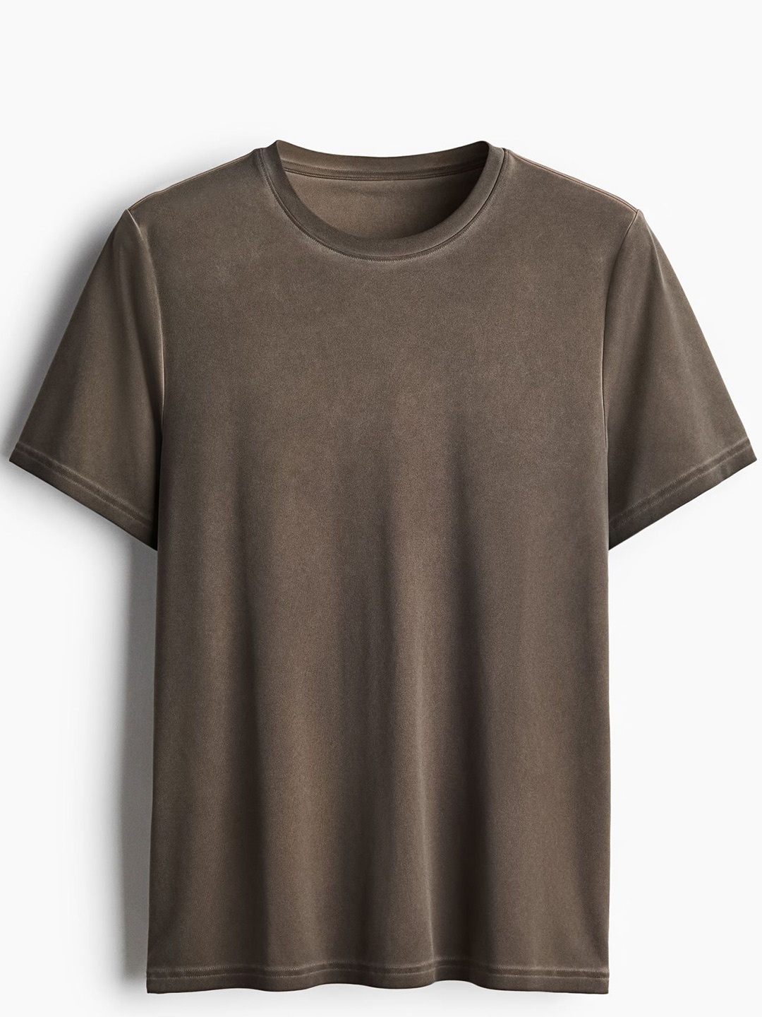 

H&M Men Regular Fit Sports Top in DryMove, Beige