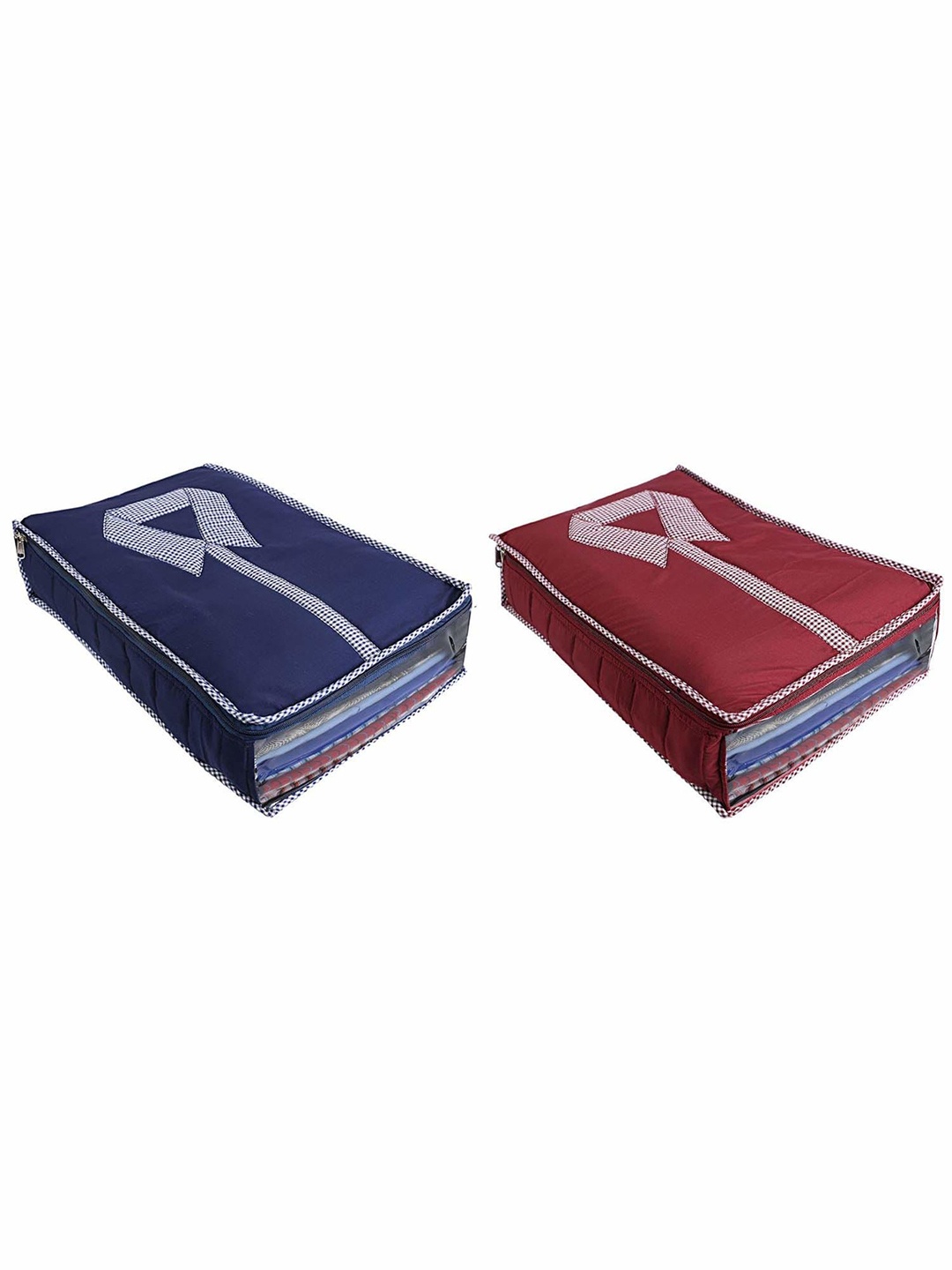 

Kuber Industries Blue & Red 2 Pieces Multi-Utility Organisers