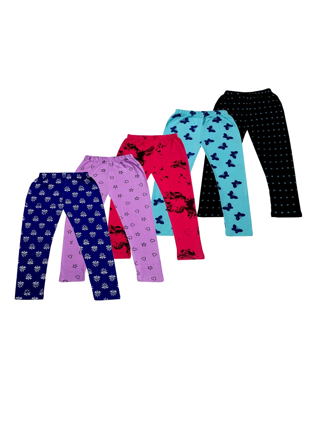 

FRENCH KLEIDER Boys Pack Of 5 Cotton Printed Relaxed-Fit Track Pants, Magenta