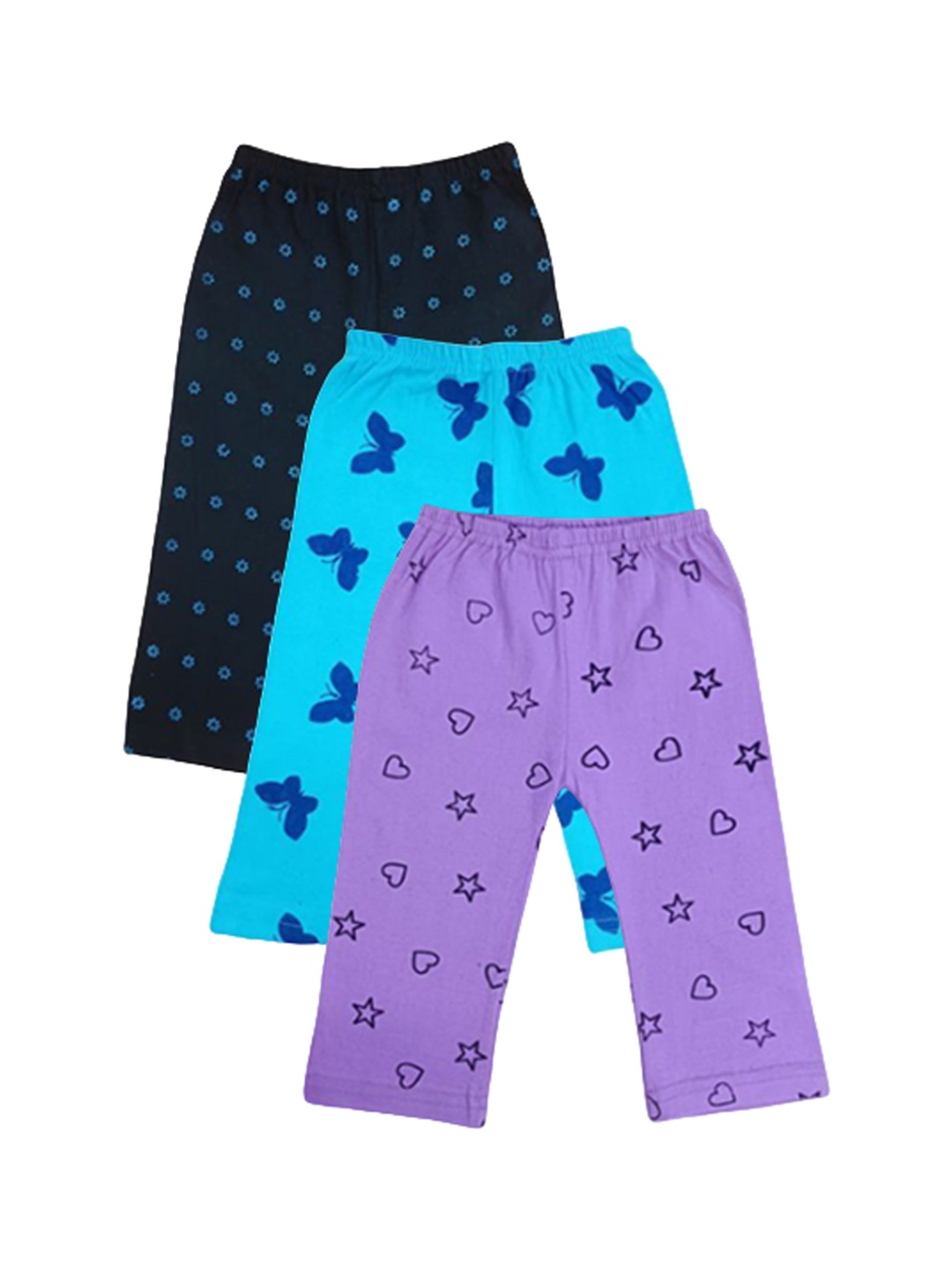 

FRENCH KLEIDER Boys Pack Of 3 Printed Track Pants, Blue