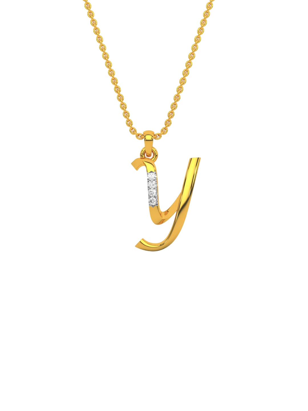 

KISNA DIAMOND AND GOLD JEWELLERY Women 14KT Diamond Pendant 0.01 carat