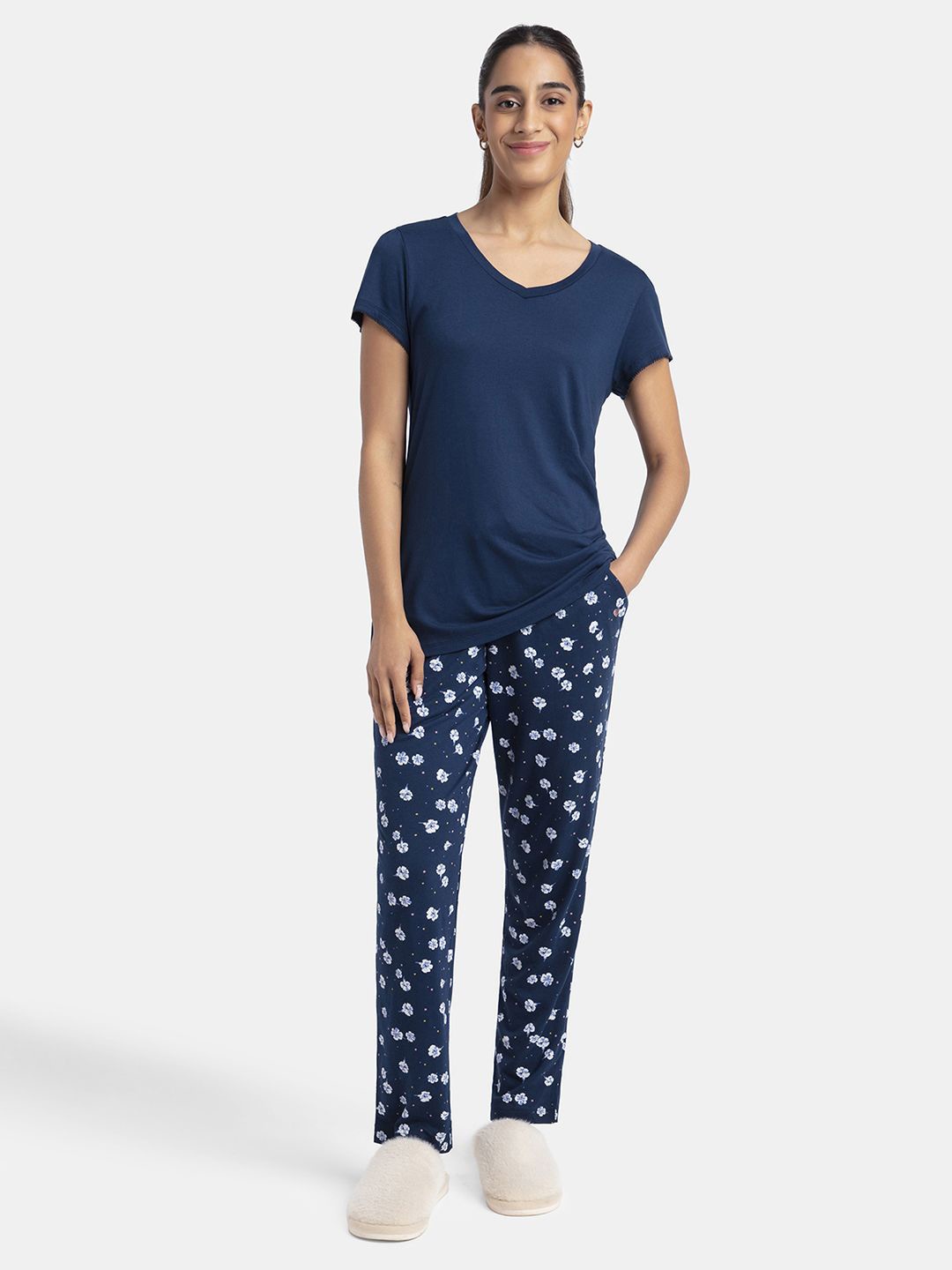 

Jockey Modal Cotton T-Shirt & Pyjama, Blue