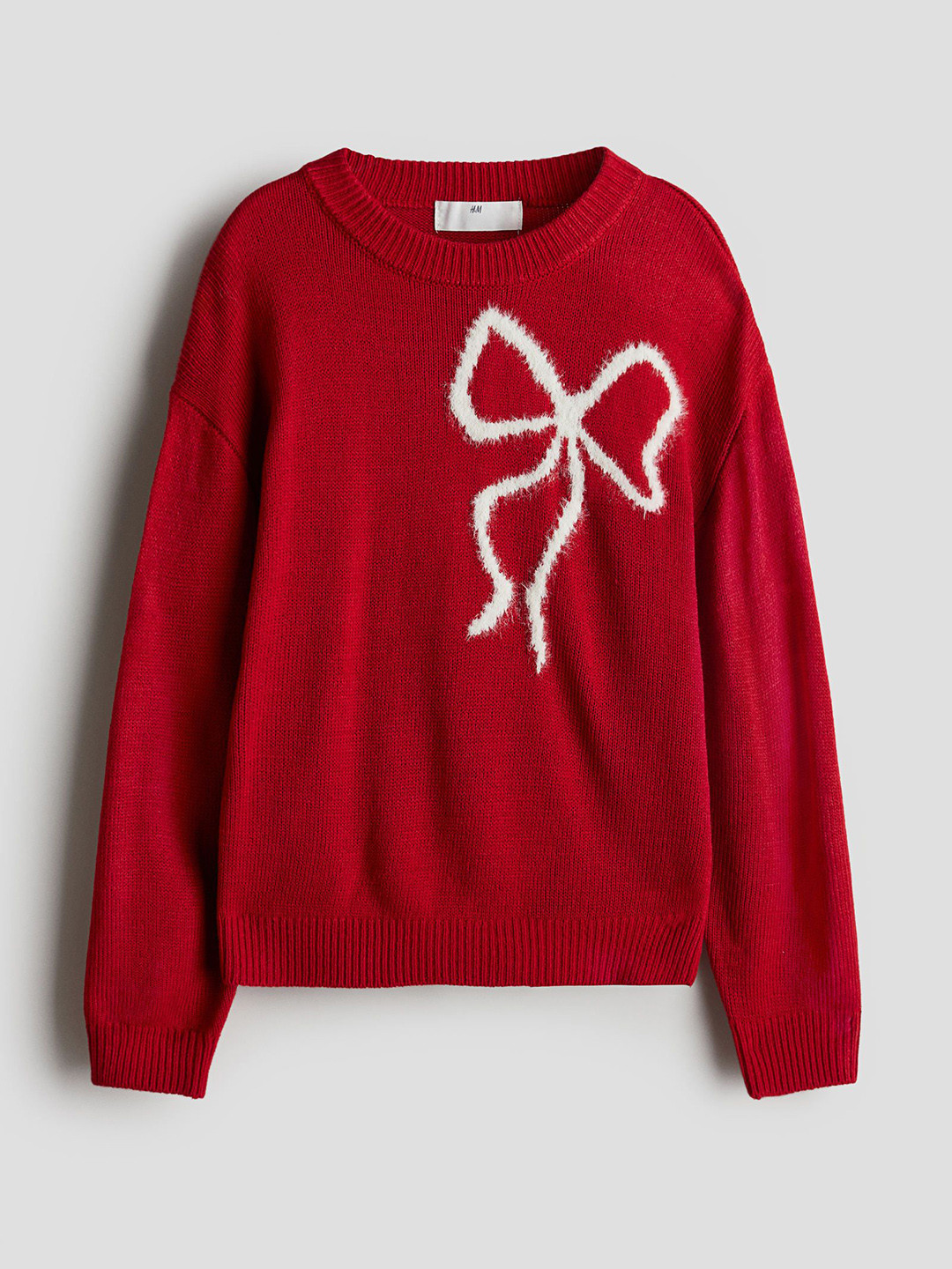 

H&M Girls Fine-knit Jumper, Red
