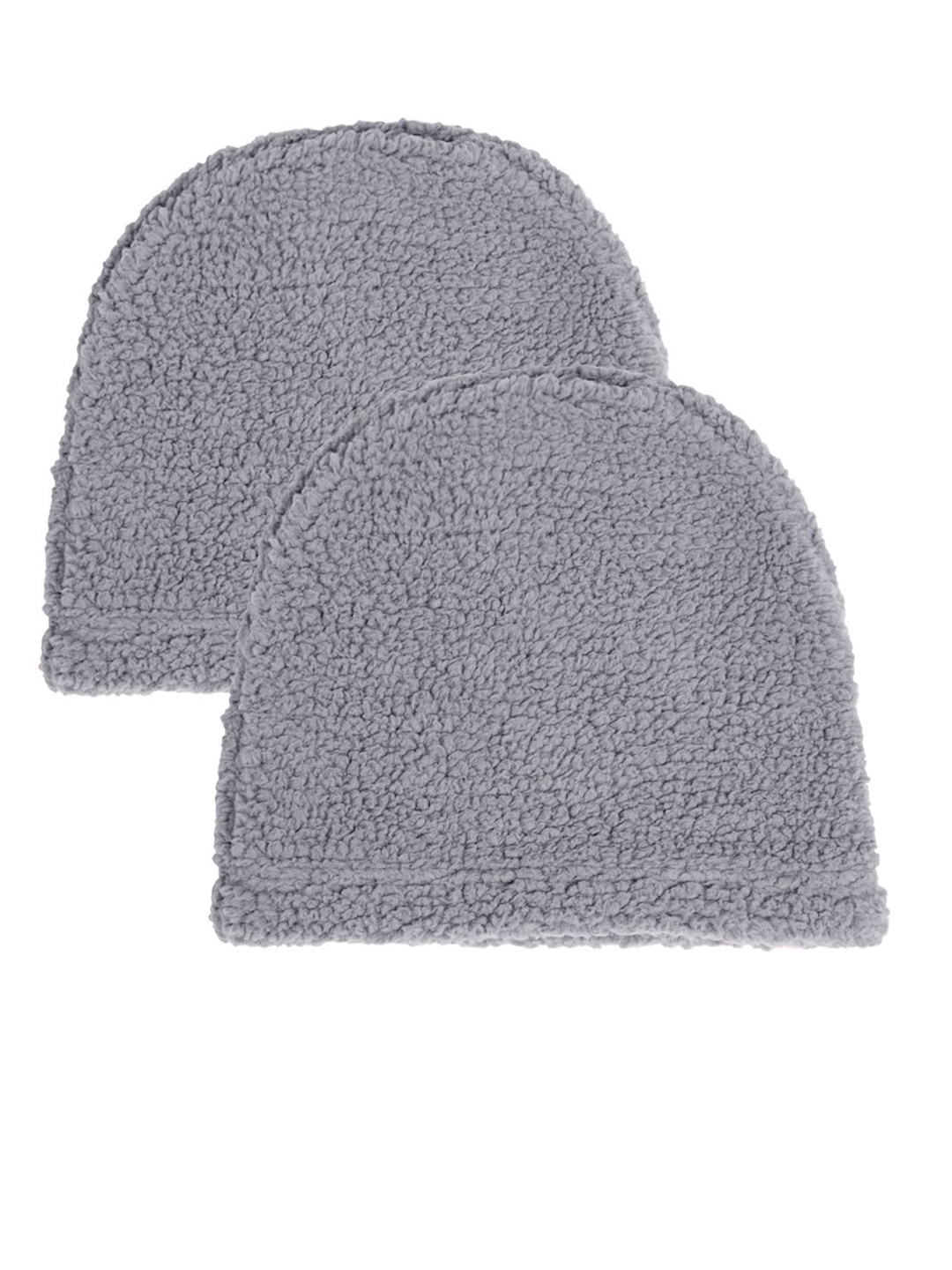 

KLOTTHE Men Set Of 2 Beanie Caps, Grey