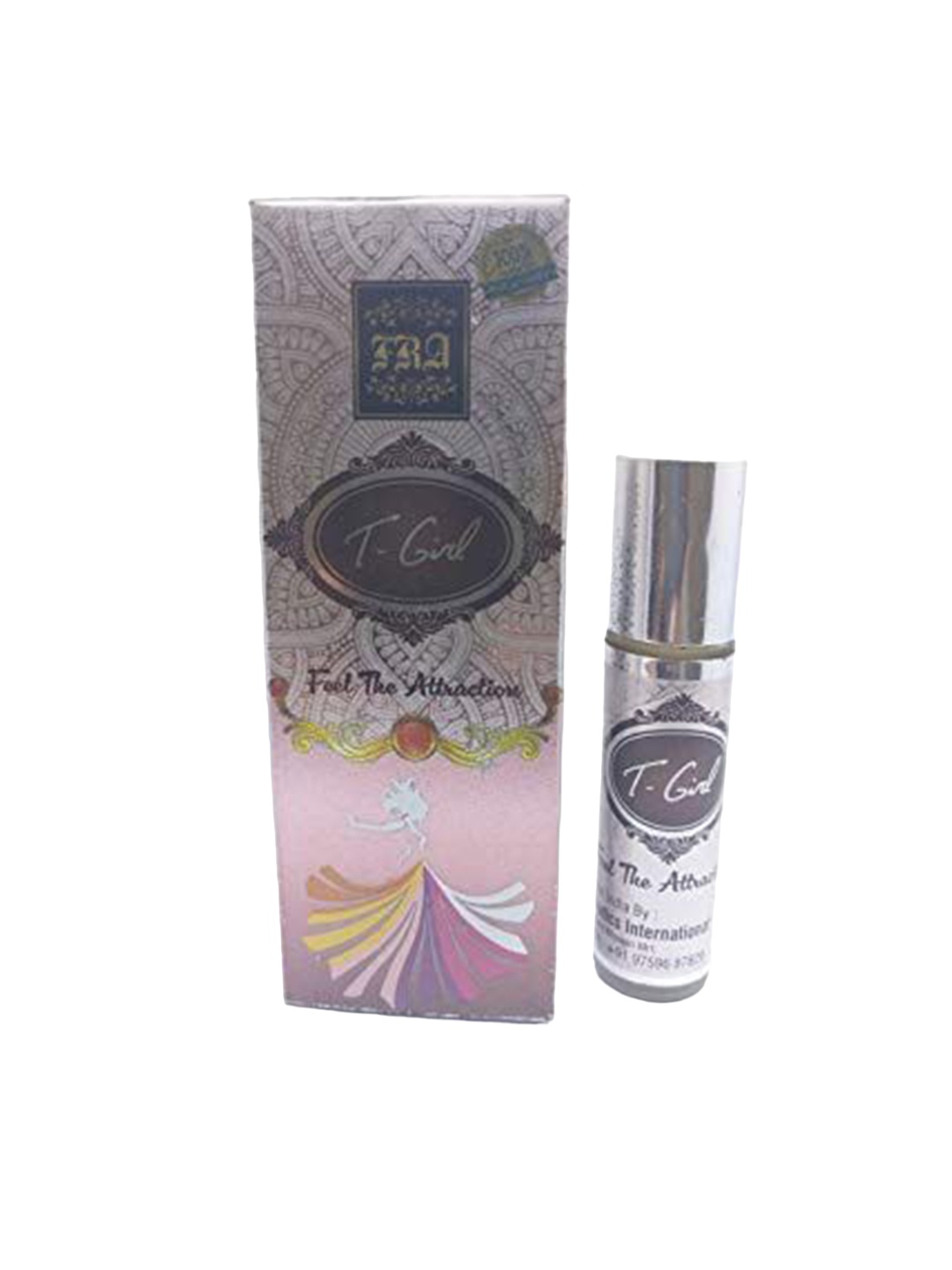 

RAVIOUR LIFESTYLE T-Girl 100% Pure Floral Roll-On Attar - 8 ml, Transparent