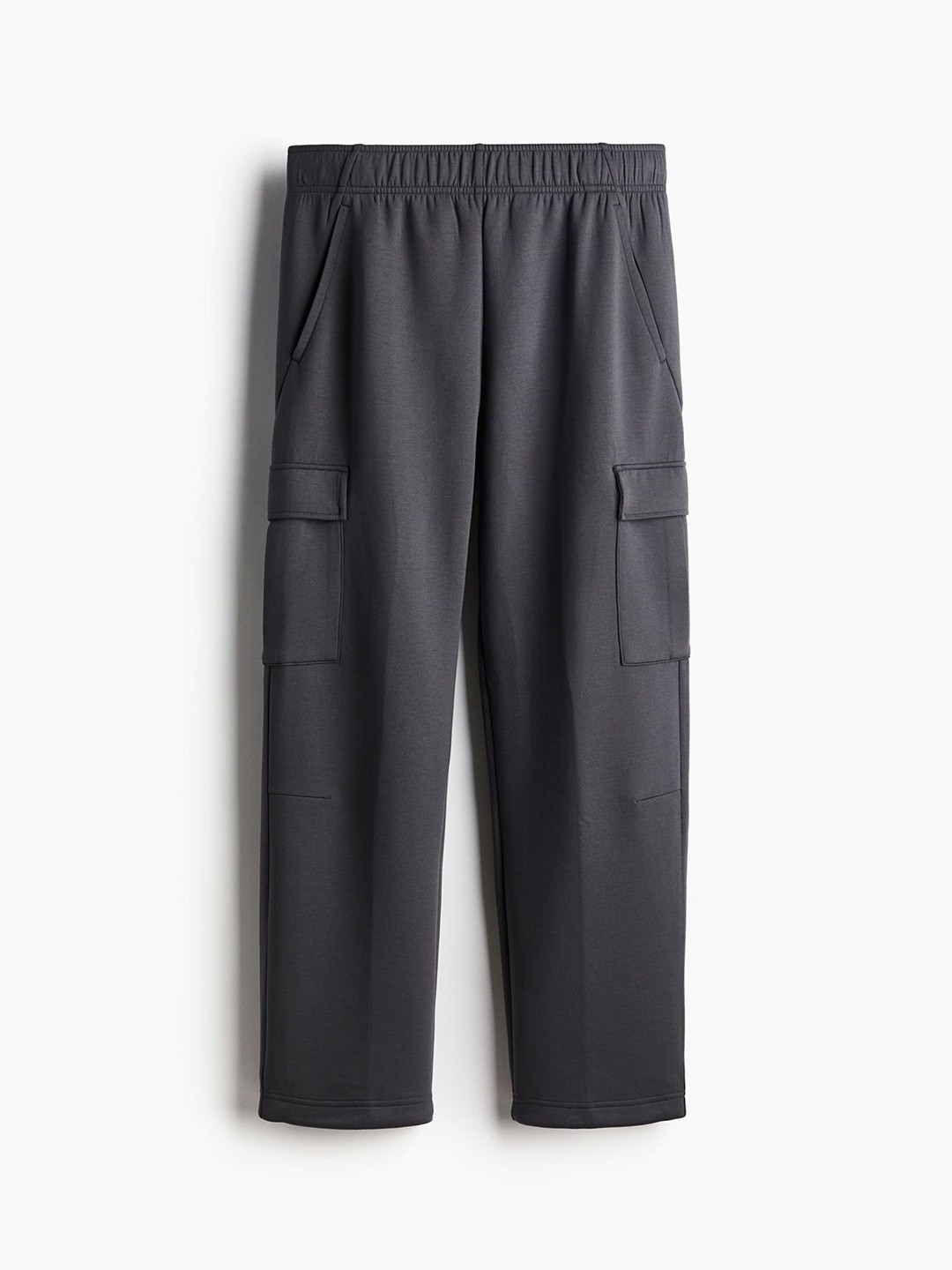 

H&M Men Regular Fit Sports Cargo Joggers In DryMove, Grey