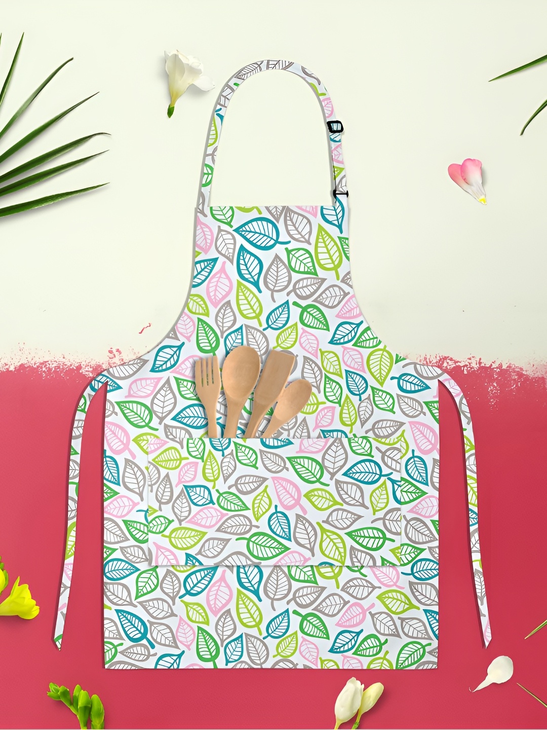 

ArtzFolio Blue & Green Printed Cotton Aprons