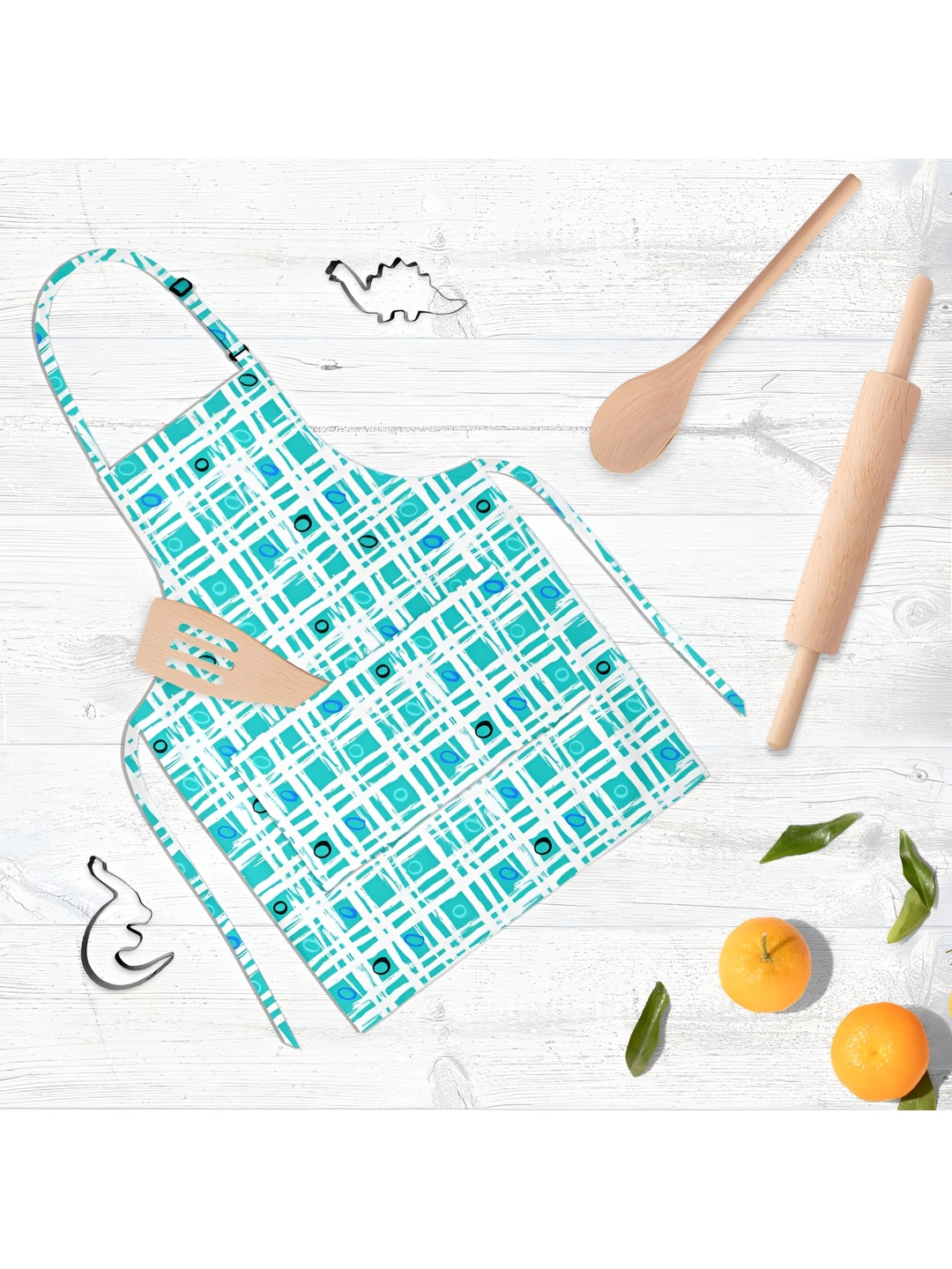 

ArtzFolio Blue & White Printed Cotton Aprons