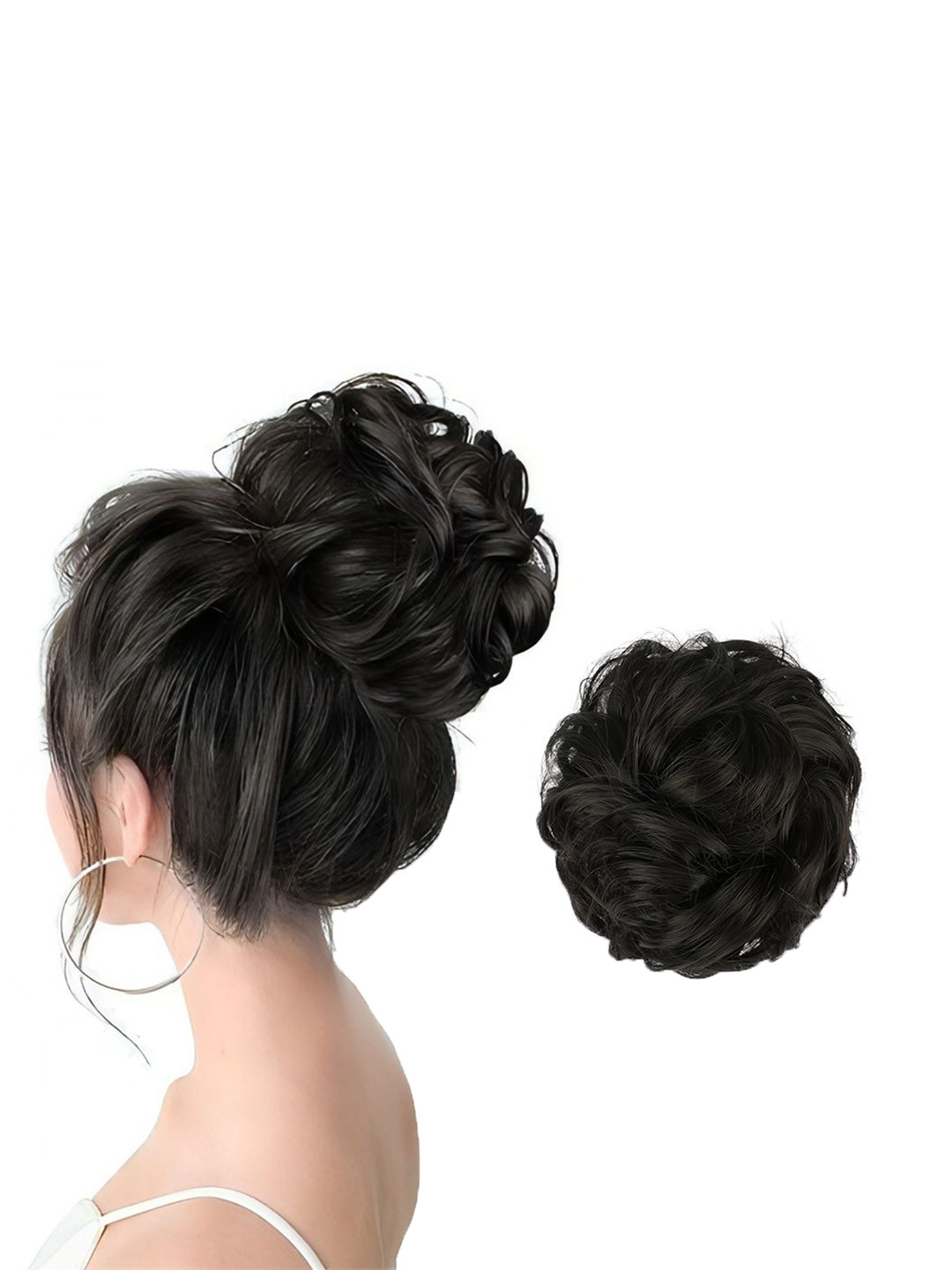 

D-Divine Messy Bun Hair Extension - Black