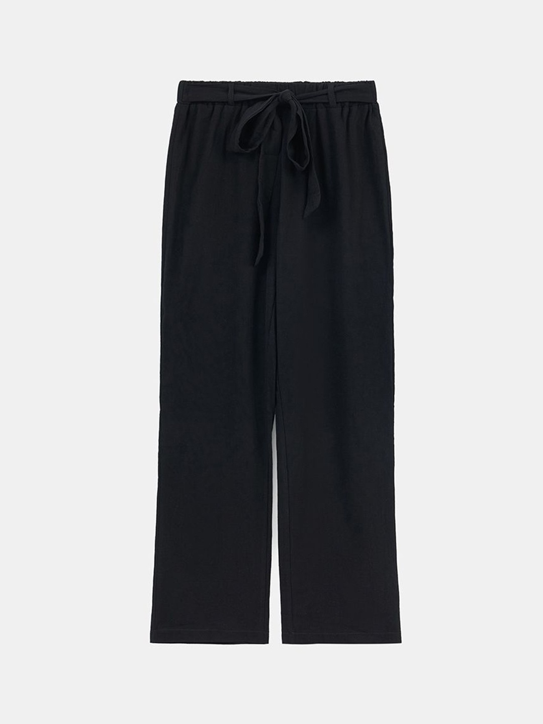 

LULU & SKY Women Loose Fit High-Rise Culottes Trousers, Black