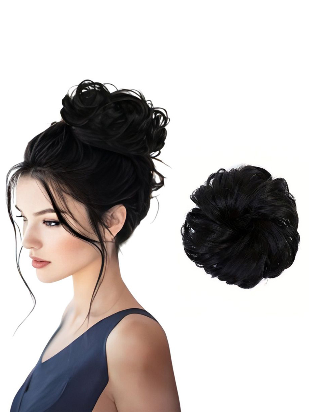 

D-Divine Messy Bun Hair Extension - Black