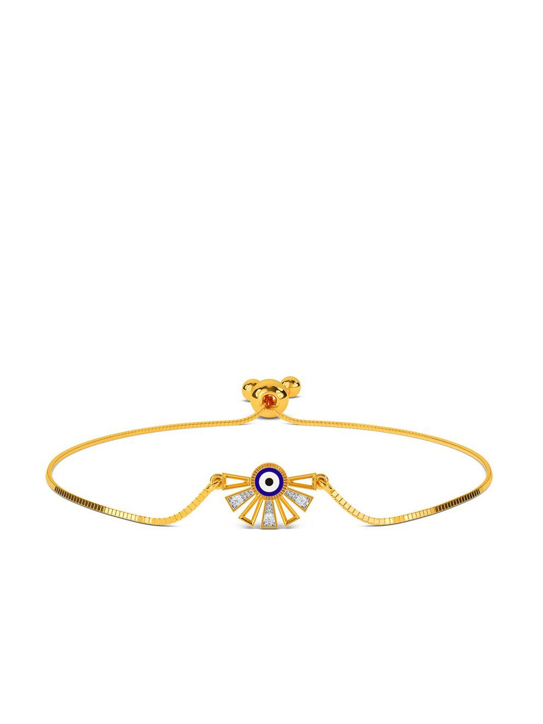 

KISNA DIAMOND AND GOLD JEWELLERY 14KT Diamond Bracelet 2.15gm