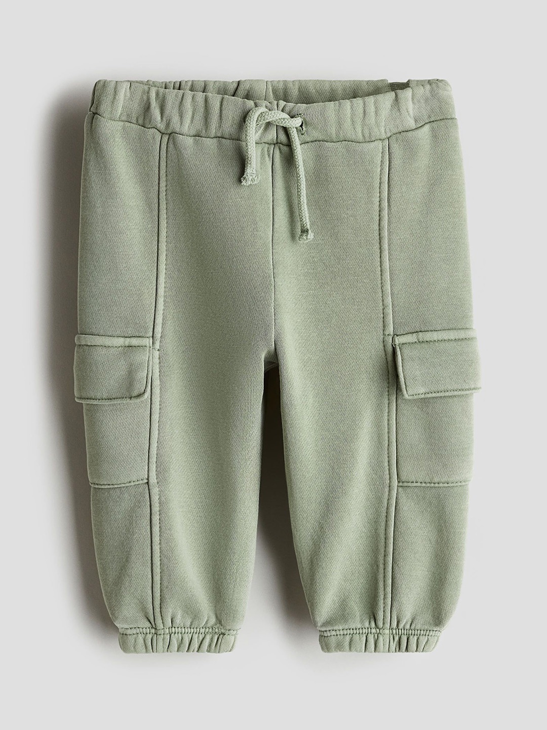 

H&M Boys Washed Cargo Joggers, Green