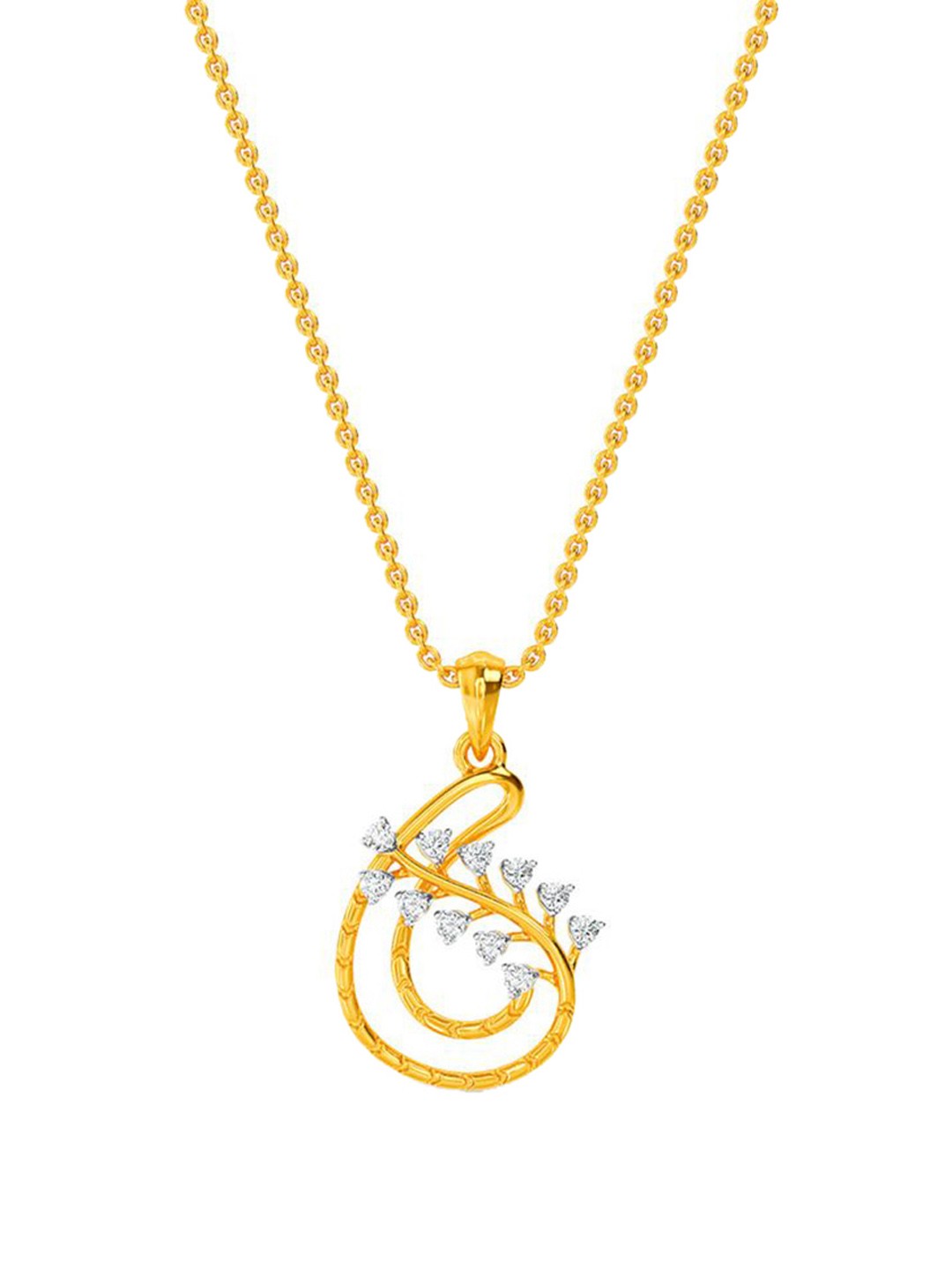 

KISNA DIAMOND AND GOLD JEWELLERY Women 18KT Diamond Pendant 0.11 carat
