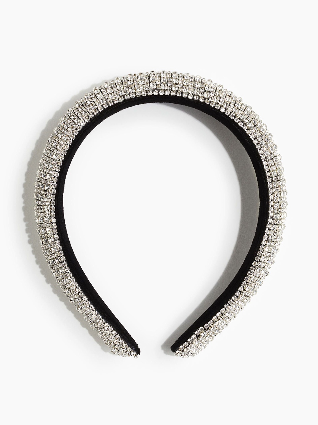 

H&M Women Rhinestone-Embellished Alice Band, Silver