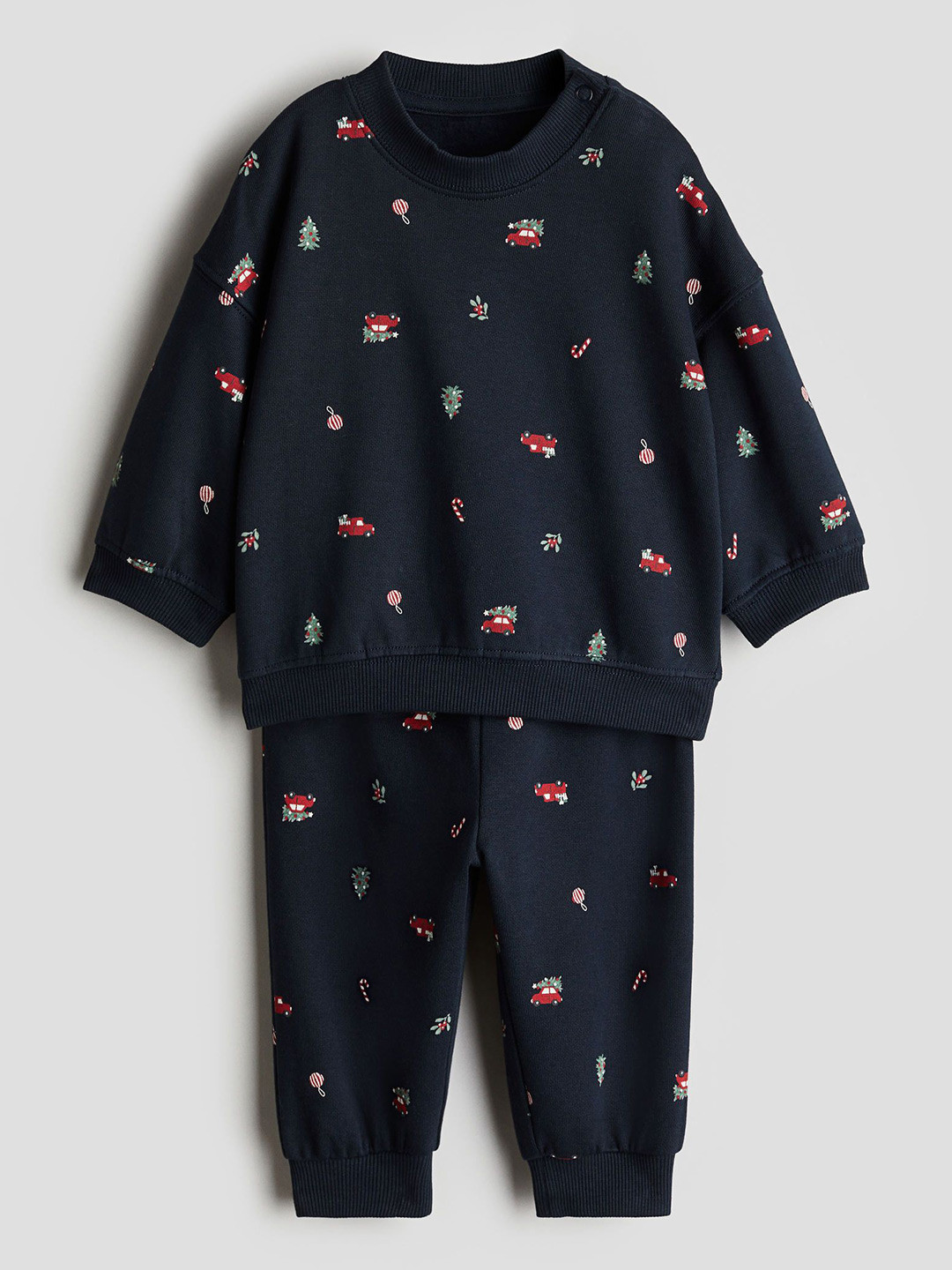 

H&M Infants Boys 2-Piece Round Neck Cotton Clothing Set, Blue